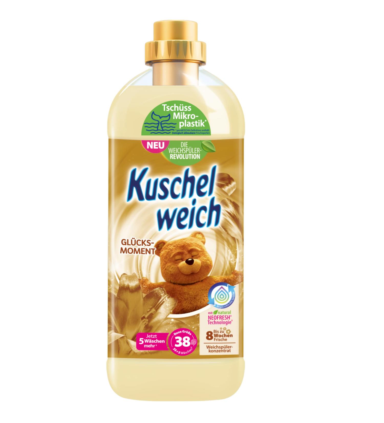 Cuddly Soft Fabric Softener - Happiness Moment 1L 38 Loads Dermatologically Safe & Microplastic-Free - Buy Online on GoSupps.com