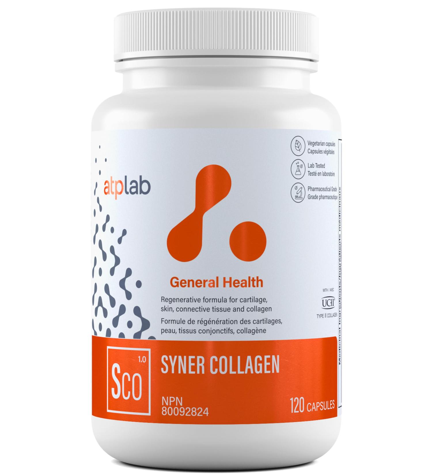 ATP LAB | Syner Collagen 120 caps | Formerly Collagenik. Collagen Regeneration Formula 79% More Effective Than glucosamine - Buy Online on GoSupps.com
