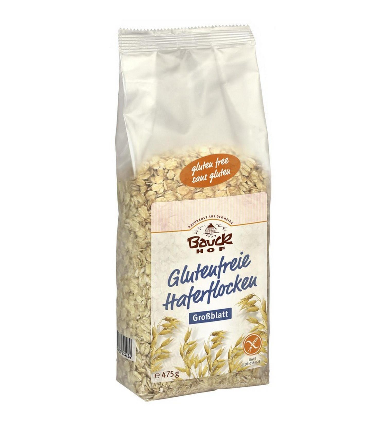 Bauckhof organic oat flakes large leaf gluten free 475g