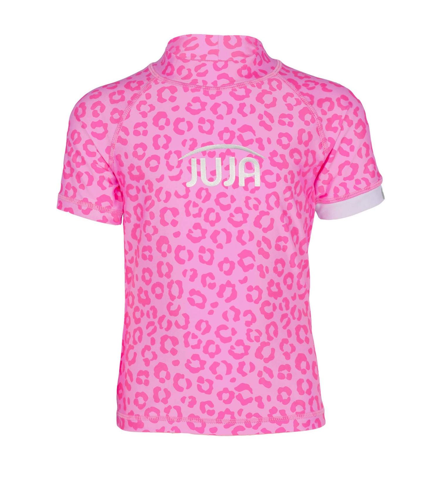 Juja UV Protective Bathing Shirt for Kids Short Sleeve Swimwear for Boys & Girls Blocks 98% UVA/UVB Rays Eco-Friendly Recycled PET Pink Animal Design (Size 98-104) - Buy Online on GoSupps.com