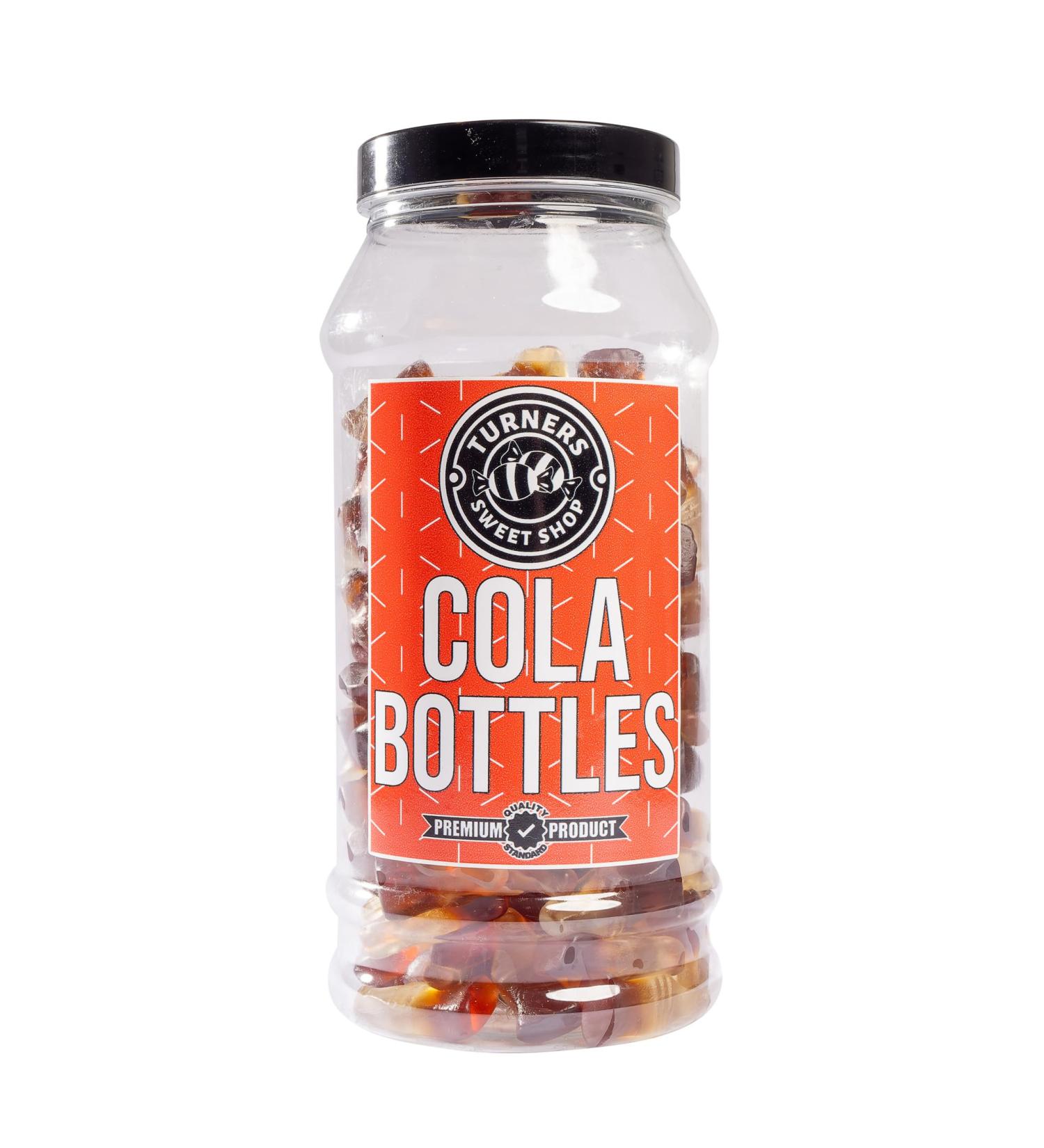 Cola Bottles - 595g by Turners Sweet Shop Traditional Retro Gift Jar Classic Original Pick & Mix Sweets Quality Confectionary Fantastic Gifts for Him Her or Them