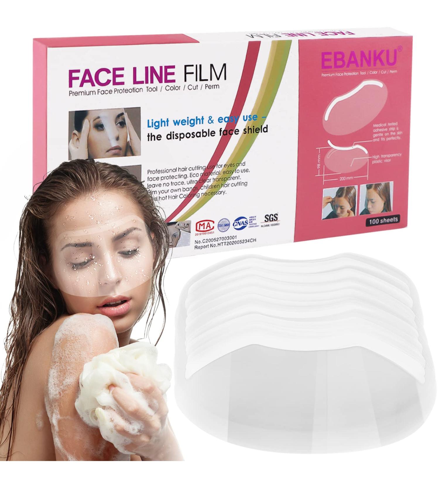 EBANKU Microblading Shower Visor - 100 PCS Upgrade Eyebrow Shields for Adults - Ideal for Hair Salons and Aftercare - Buy Online on GoSupps.com