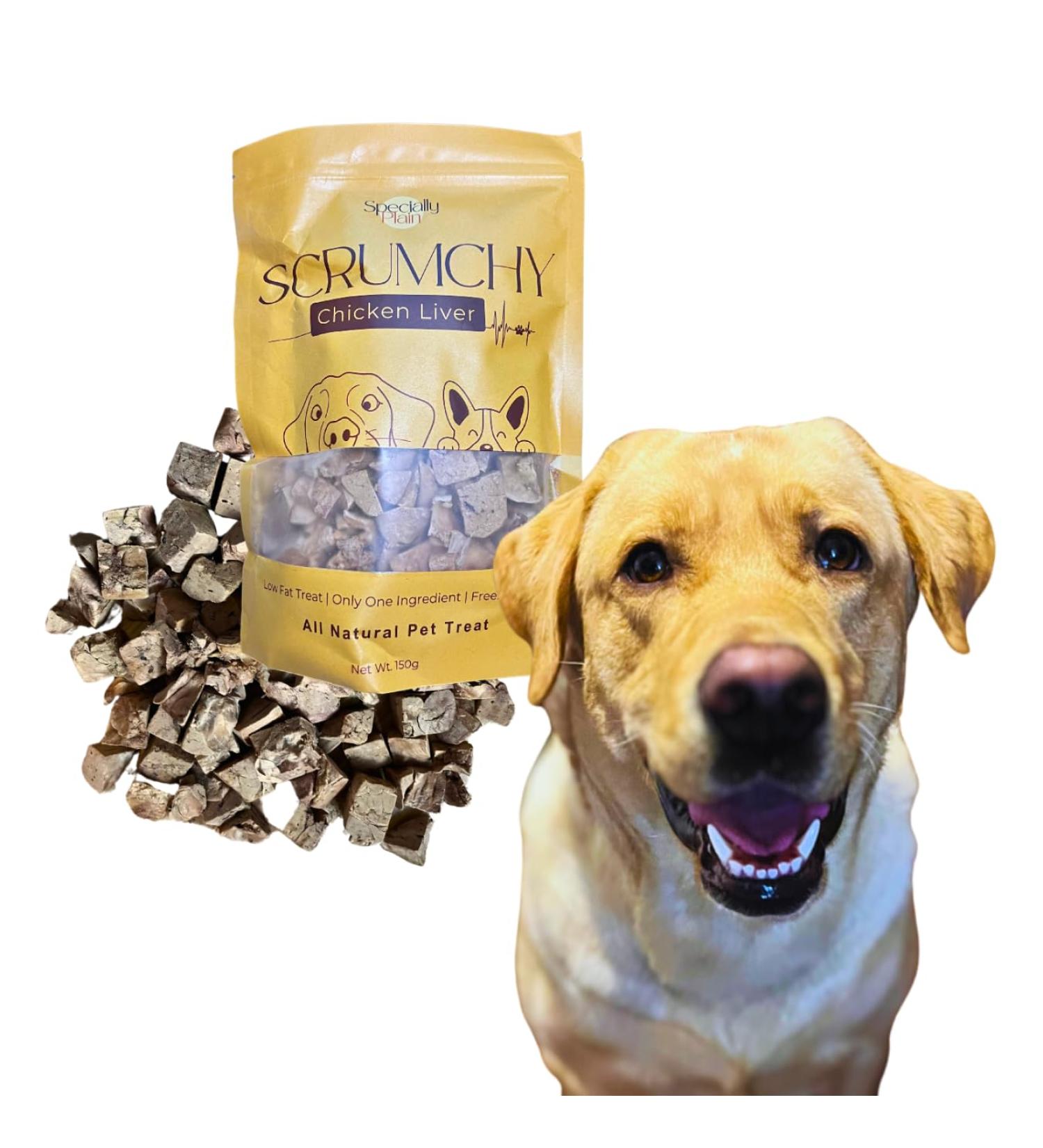 Freeze- Dried Chicken Liver Chicken Liver for Dogs or Cats Chicken Liver for Pets Chicken Liver Treats | 100% Natural Only One Ingredient | Specially Plain (150.00g 1-Pack) - Buy Online on GoSupps.com