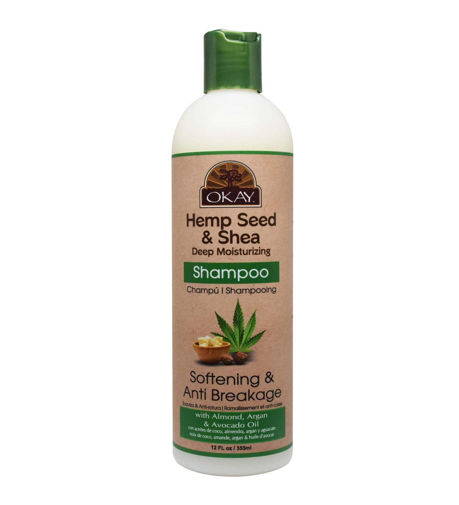 OKAY HEMP SEED and SHEA DEEP MOISTURIZING SHAMPOO 12oz / 355ml