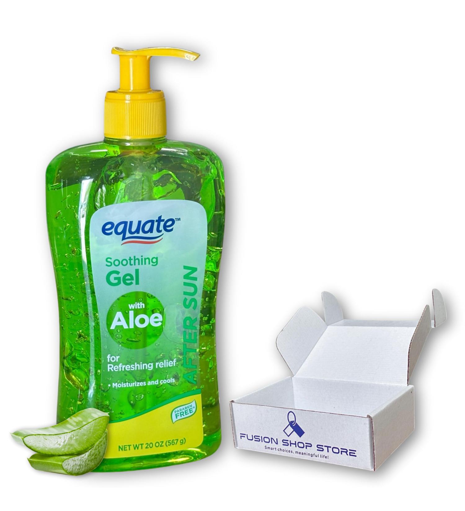 After sun gel- Soothing with Aloe 20 oz (Pack of 1) Boxed By Fusion Shop Store - Buy Online on GoSupps.com
