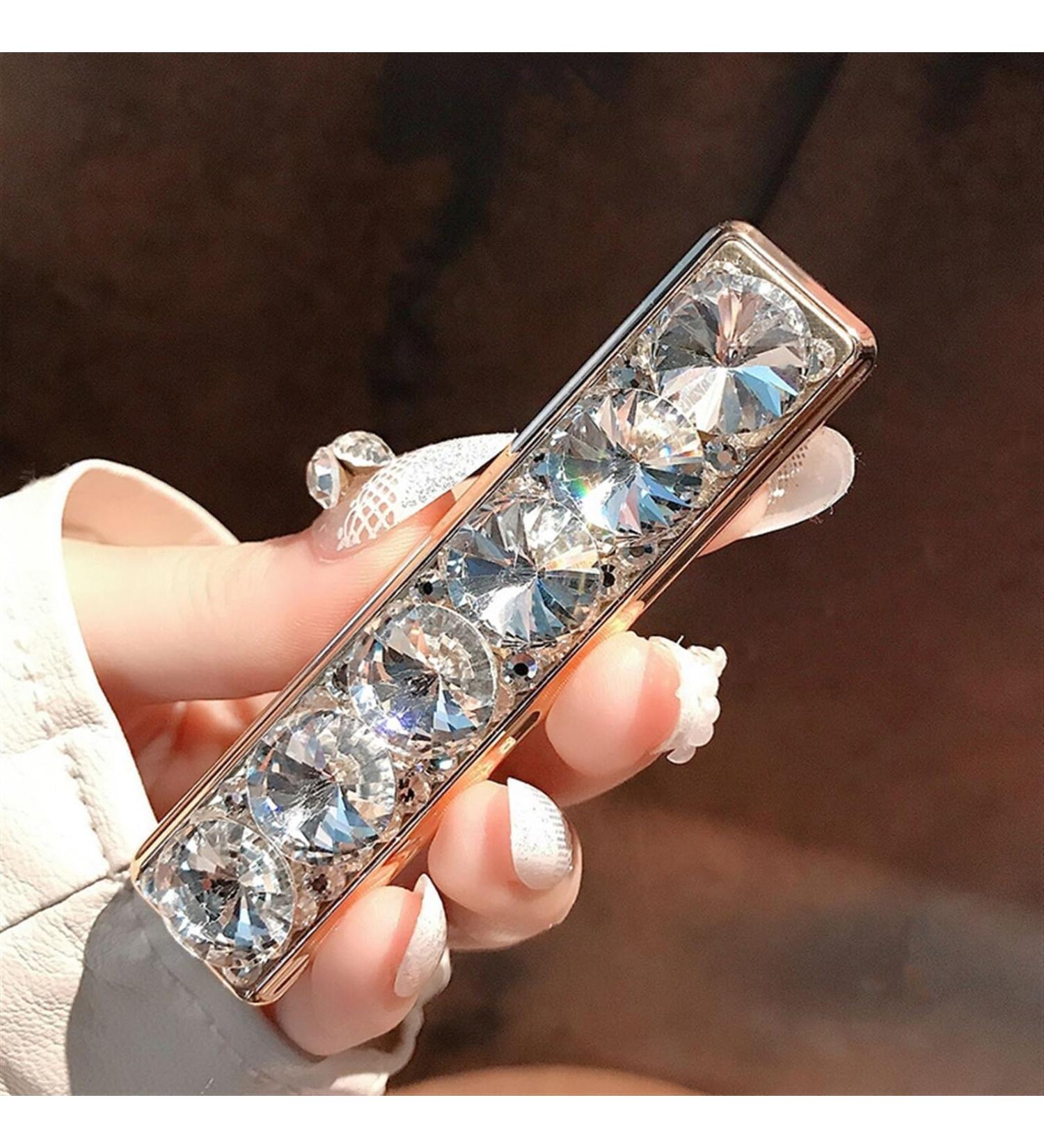 Windproof Electronic Lighter Mini Electric Lighter USB Rechargeable Lighter Lightweight Plasma Lighter with Cute Appearance and Shiny Rhinestones Suitable for Ladies Wives.(B) - Buy Online on GoSupps.com