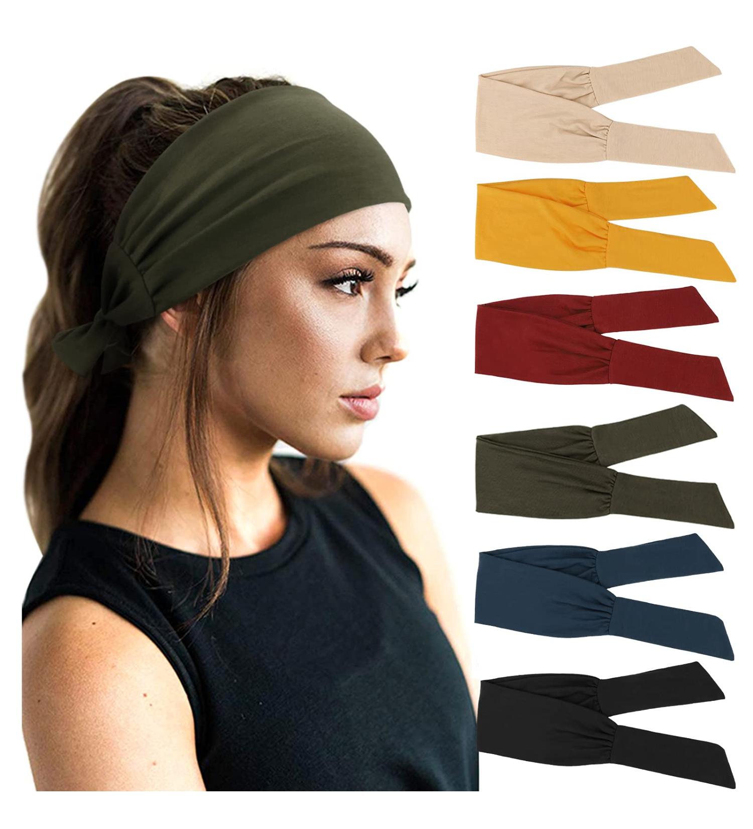 Shop Dreshow 6-Pack Boho Headbands for Women - Cute Twisted Elastic Hair Accessories | Vintage Solid Color Styles - Buy Online on GoSupps.com