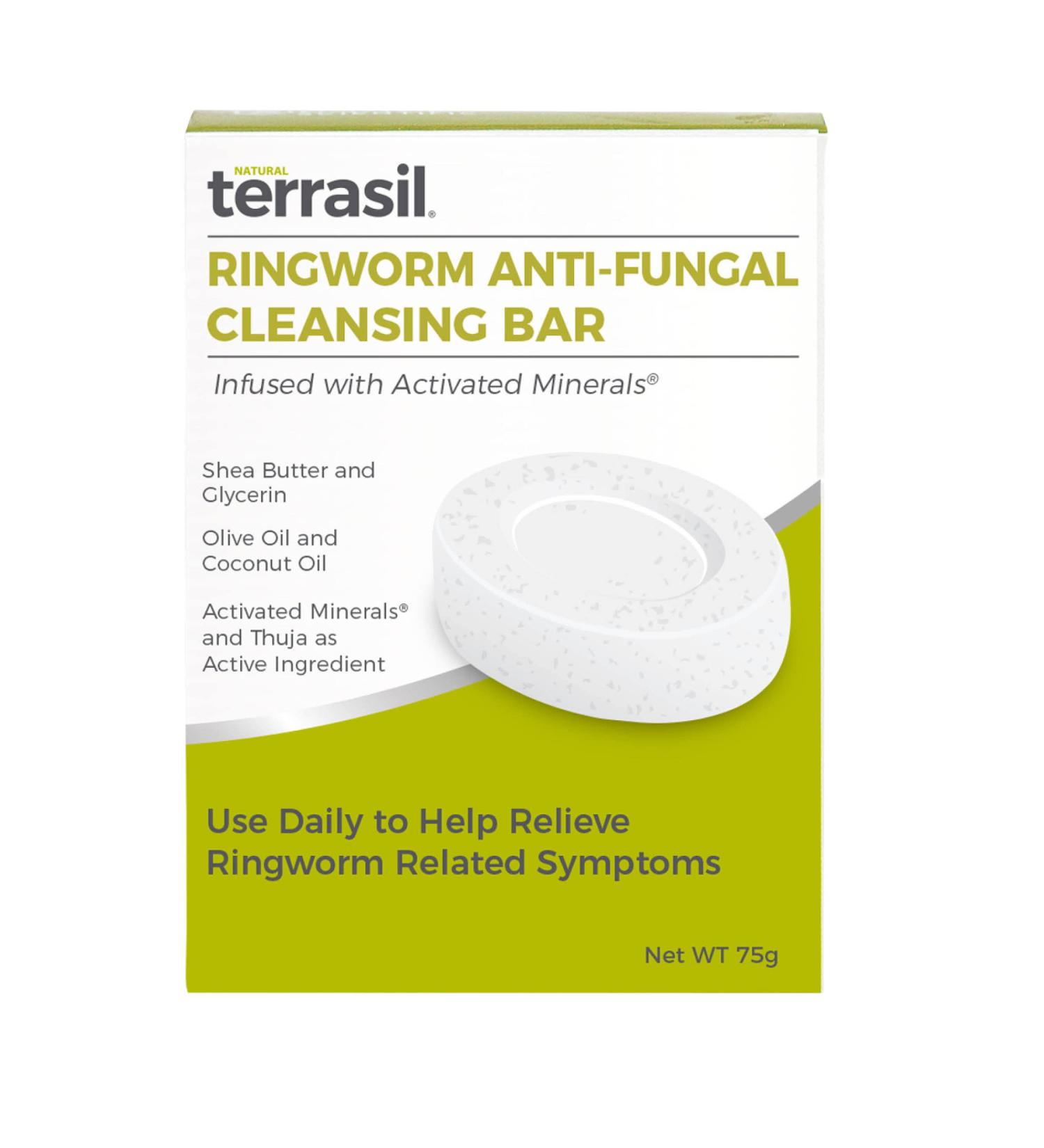 Terrasil Ringworm Soap | Natural Antifungal Bar for Gentle Itch Relief and Treatment | 75 gm - Buy Online on GoSupps.com