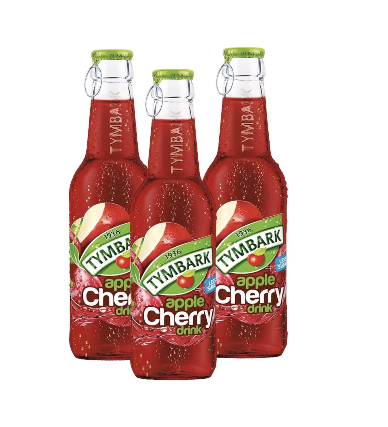 Bier Tymbark 24 x 250 ml bottles of apple and cherry juice of Polish origin - the refreshing drink from Poland