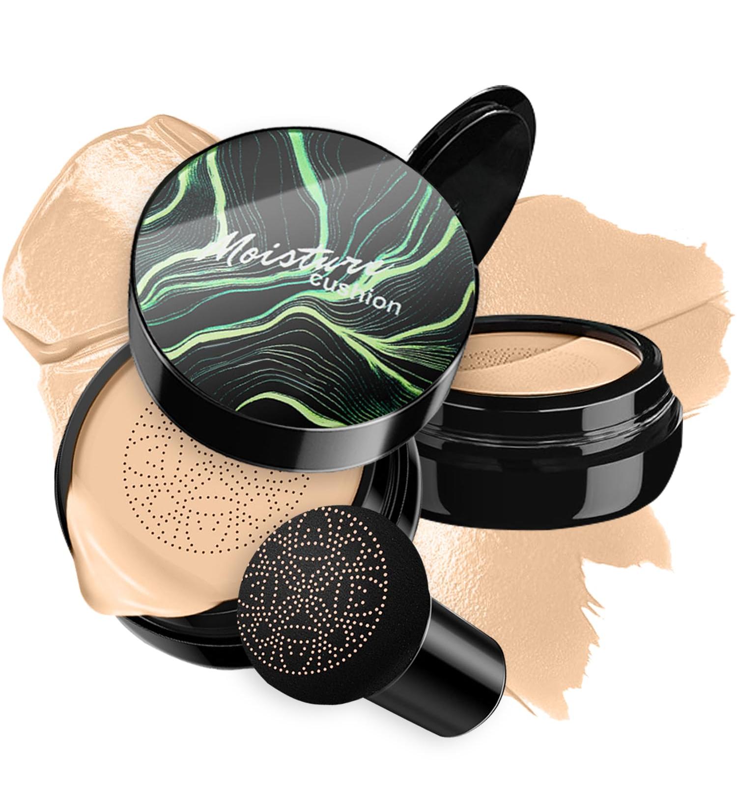 Mushroom Head Air Cushion BB Cream CC Cream Moisturizing Liquid Foundation Concealer - Lasting Makeup Base for Even Skin Tone (#02 Natural) 1 Ounce (Pack of 1) #02 Natural - Buy Online on GoSupps.com