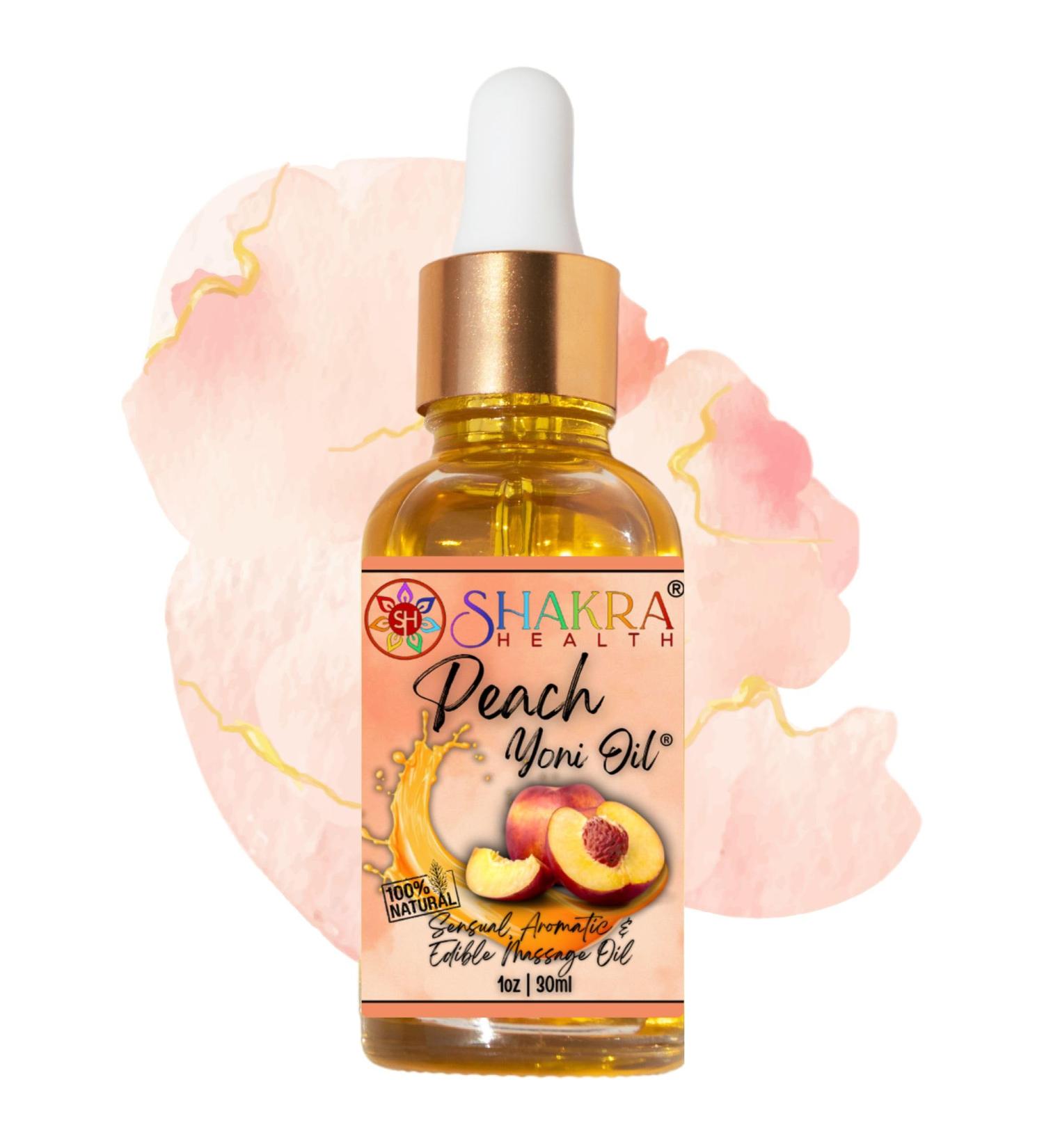 Yoni-Oil Peach Massage Oil & Moisture Cream | Organic pH Balanced Vegan Travel Size | Intimate Freshness & Care - Buy Online on GoSupps.com