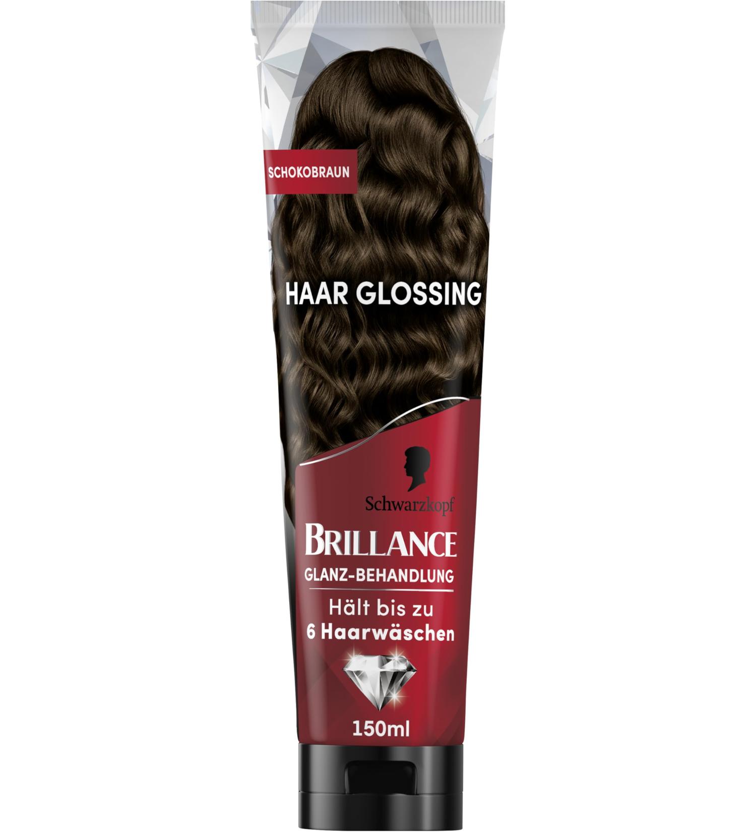 Brillance Traitement brillance pour cheveux - Brun chocolat brillant (150 ml) - Nourrit et intensifie la couleur des cheveux - Peut tre utilis comme un masque capillaire - Dure jusqu' 6 lavages - Buy Online on GoSupps.com