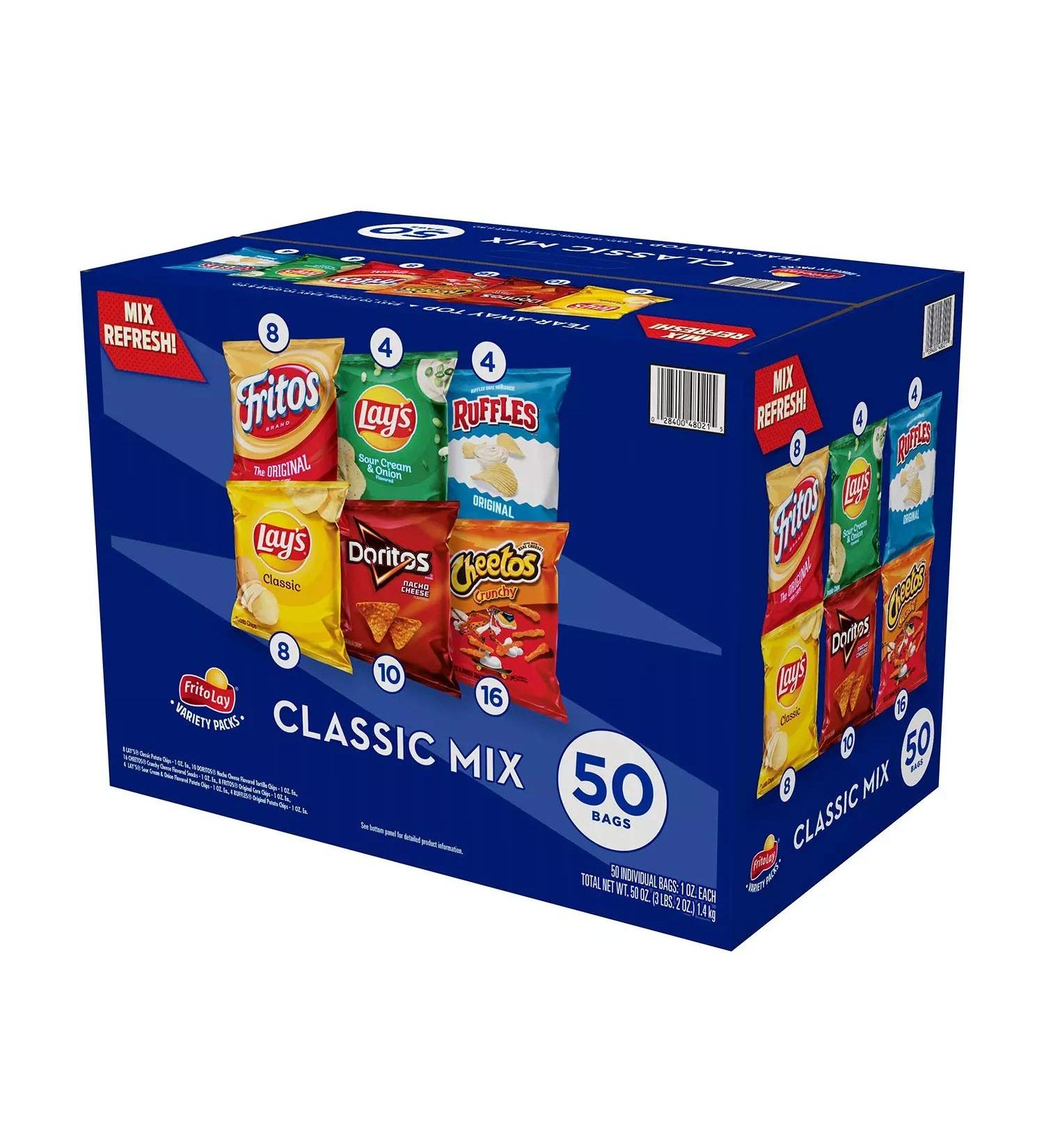 Frito Lay Big Grab Classic Mix Variety Chips 50ct - Buy Online Now! - Buy Online on GoSupps.com