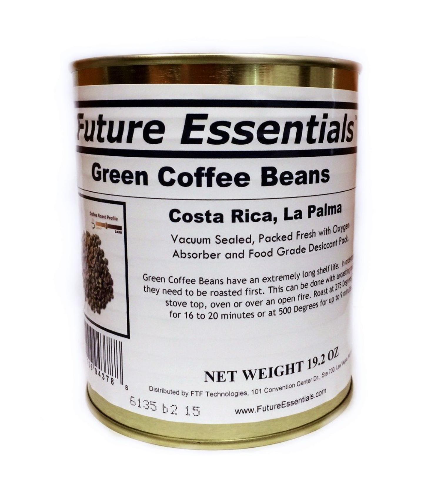 Single Can of Green Coffee Beans, Costa Rican La Palma