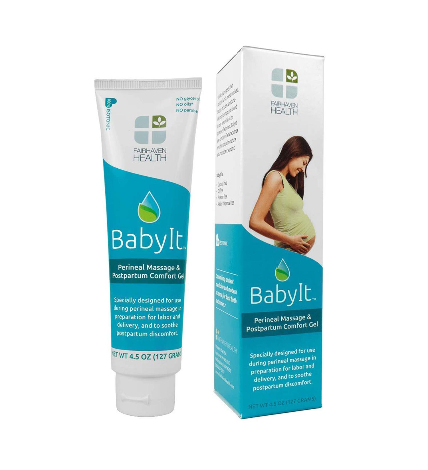 Fairhaven Health BabyIt Perineal Massage & Postpartum Gel - Prenatal & Postnatal Care for Moms - Buy Online on GoSupps.com