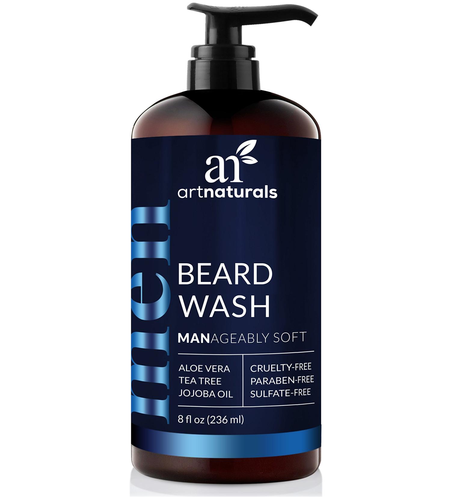 Artnaturals Beard Wash 8 fl oz | Gentle Cleanser for Soft, Healthy Beards - Buy Online on GoSupps.com