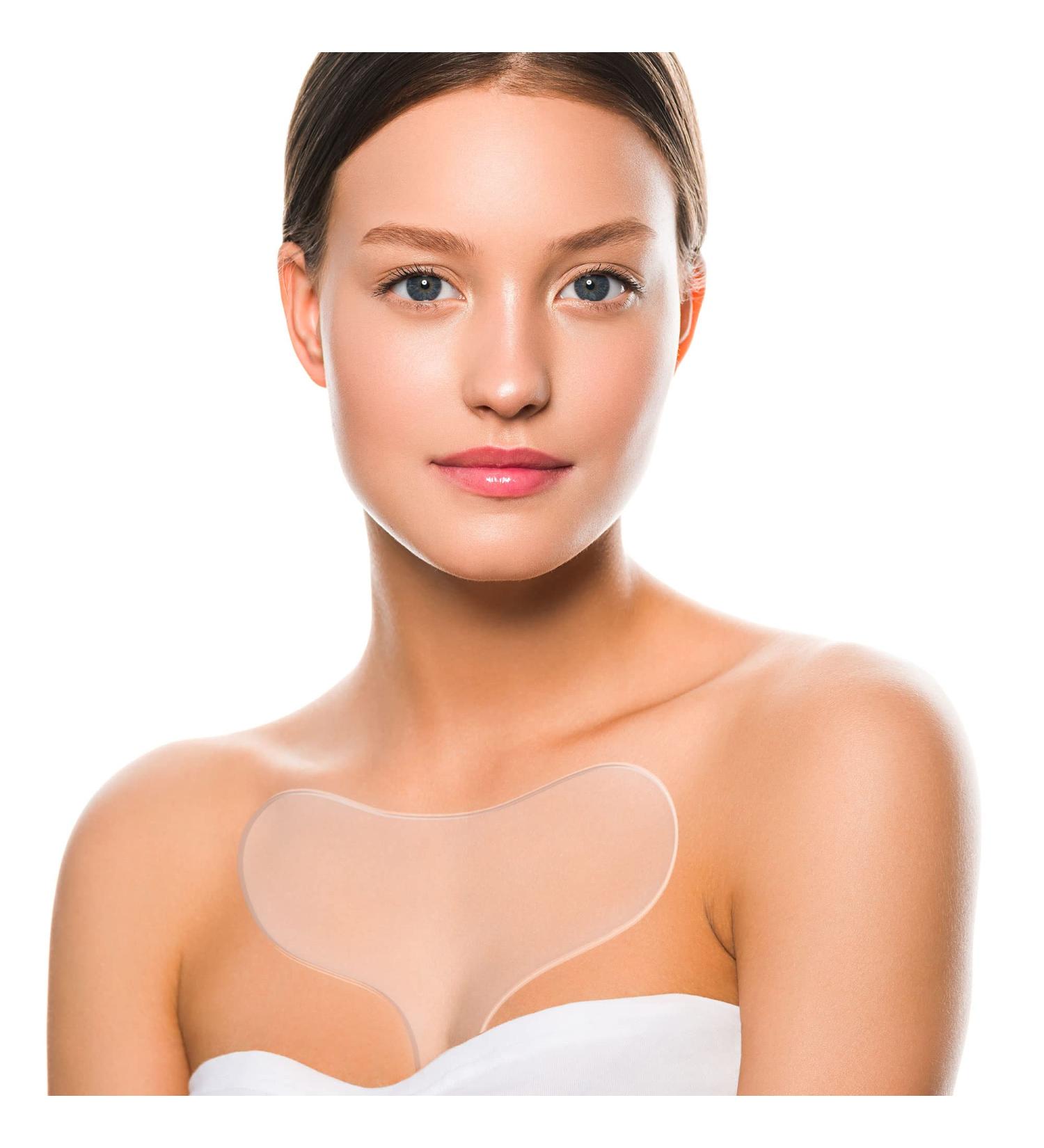 Chest Wrinkle Pads - Reusable Anti-Wrinkle Silicone Patches for Smooth Skin | Overnight Wrinkle Treatment - Buy Online on GoSupps.com