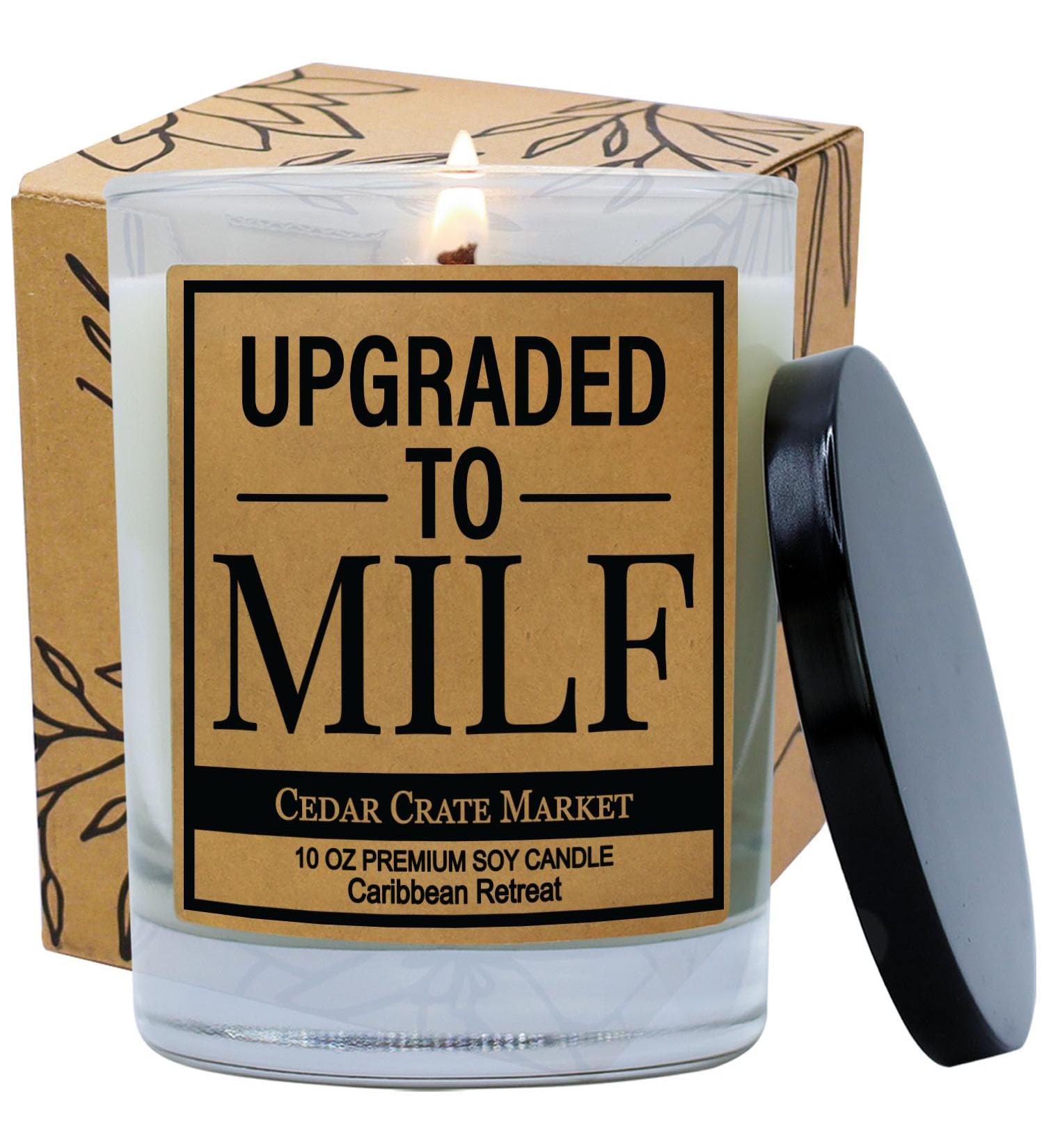 Fun MILF Scented Candles for Women - Perfect Gifts for Her Sister Mom & More | Birthday Thanksgiving Christmas - Caribbean Retreat - Buy Online on GoSupps.com