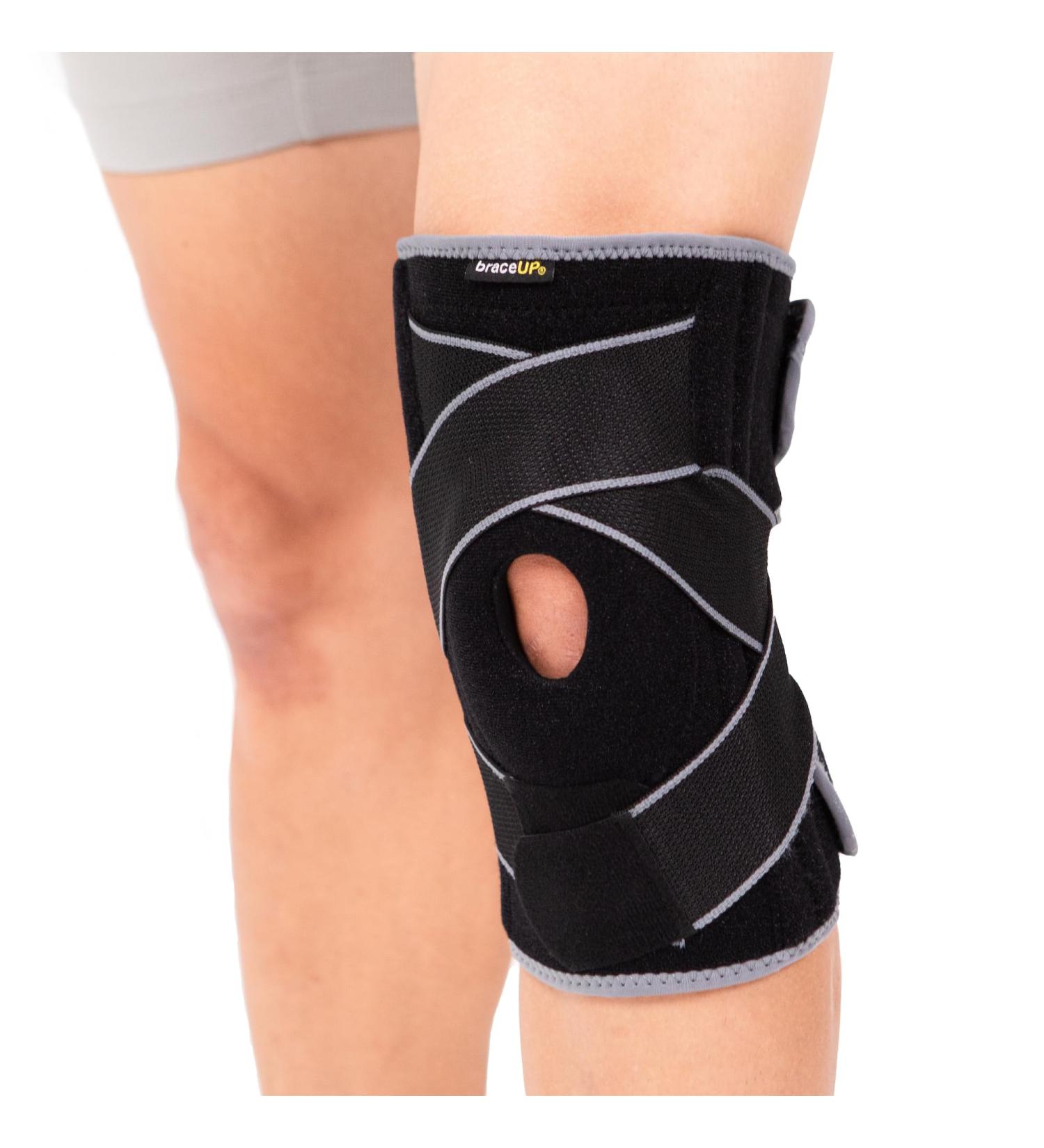 BraceUP Knee Brace with Side Stabilizers & Patella Gel Pads Premium Knee Support for Pain Relief Arthritis & Stabilization (L/XL - Buy Online on GoSupps.com