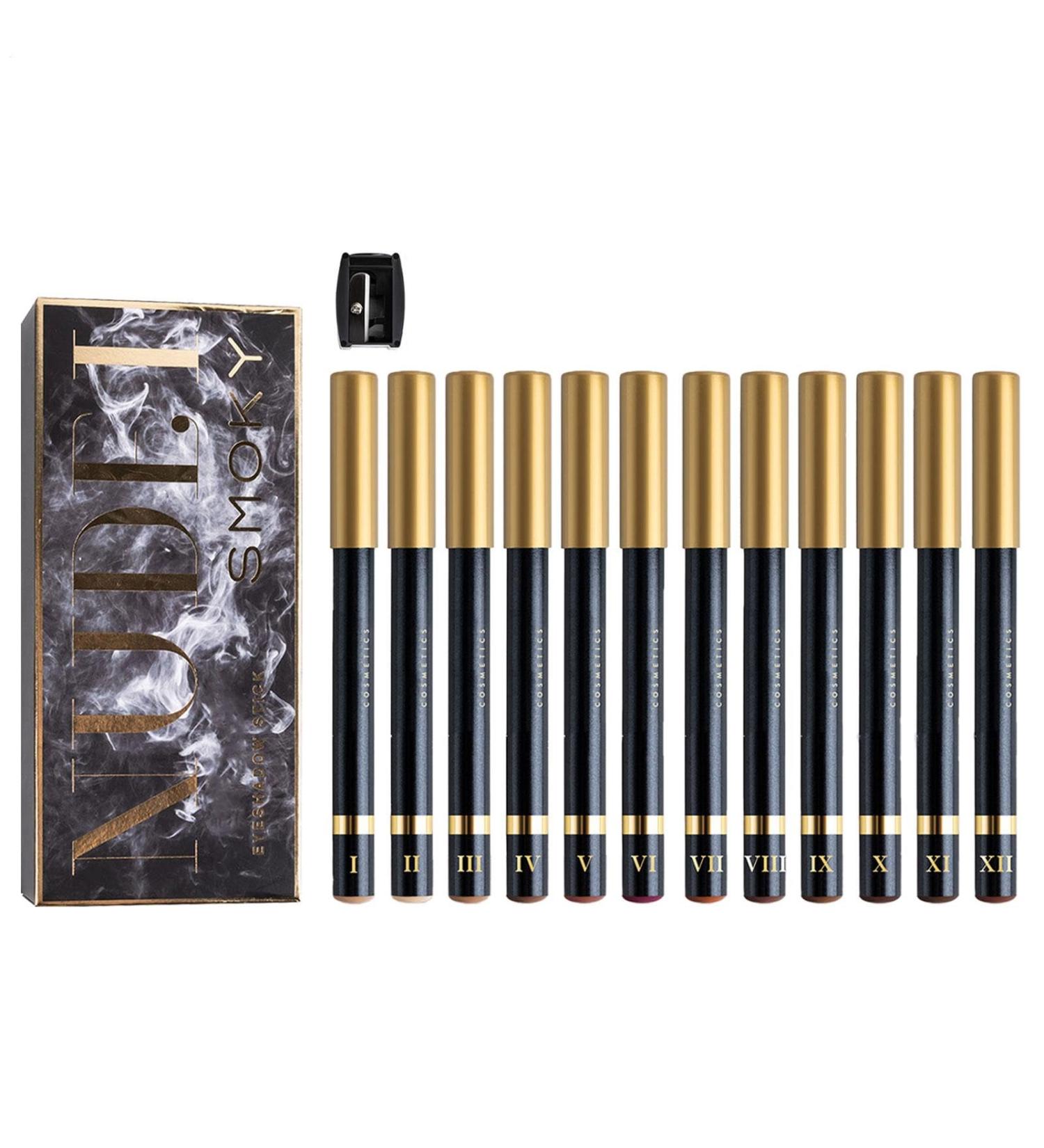 12-Color Eyeliner Pencil - Eye Makeup Pencil - Long-Lasting Eyeliner Pencil Set - 12-Color Cosmetic Eyeliner Pencil - Buy Online on GoSupps.com
