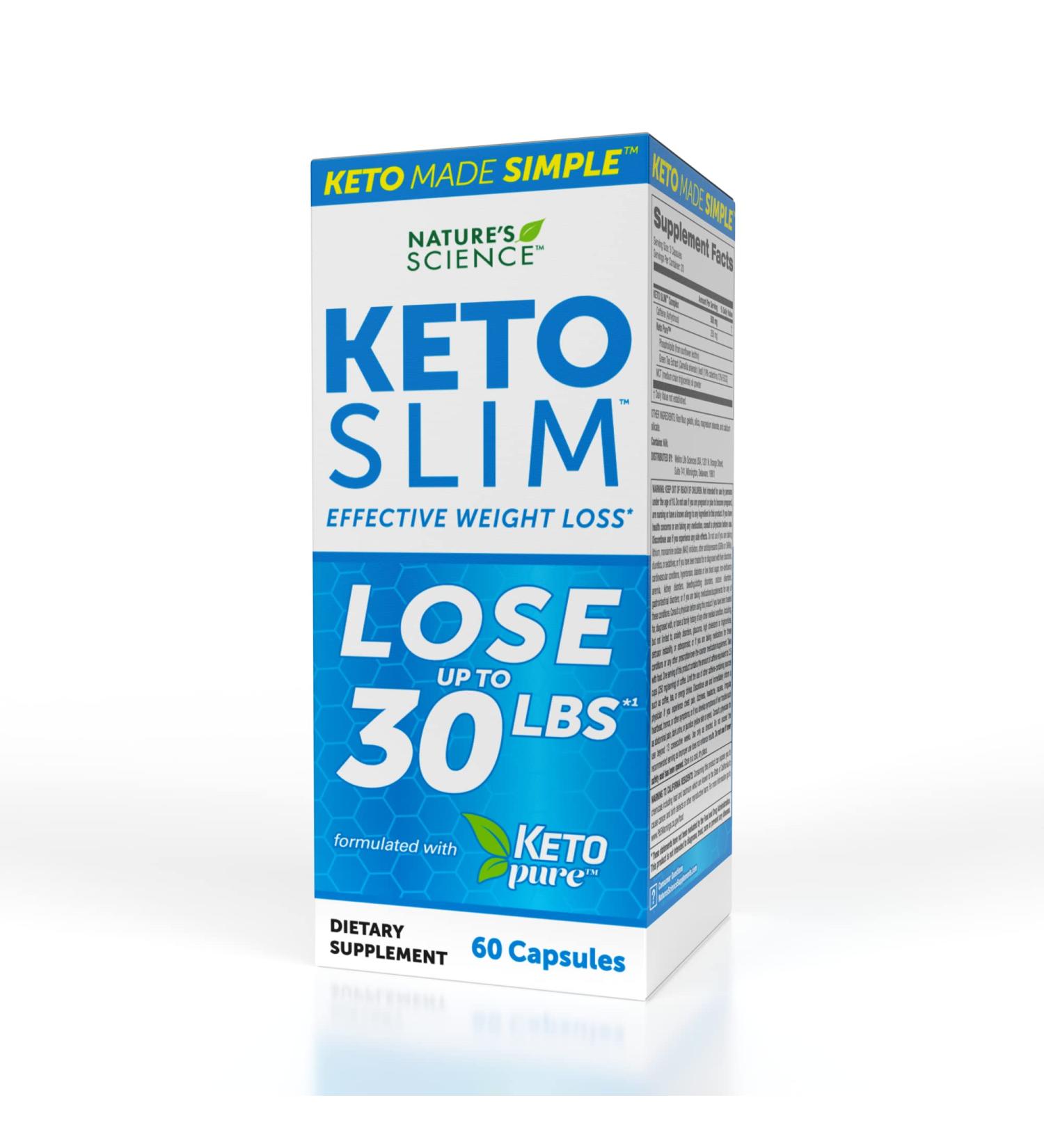 Nature's Science Keto Slim 60ct - Natural Weight Loss Support - Buy Online on GoSupps.com