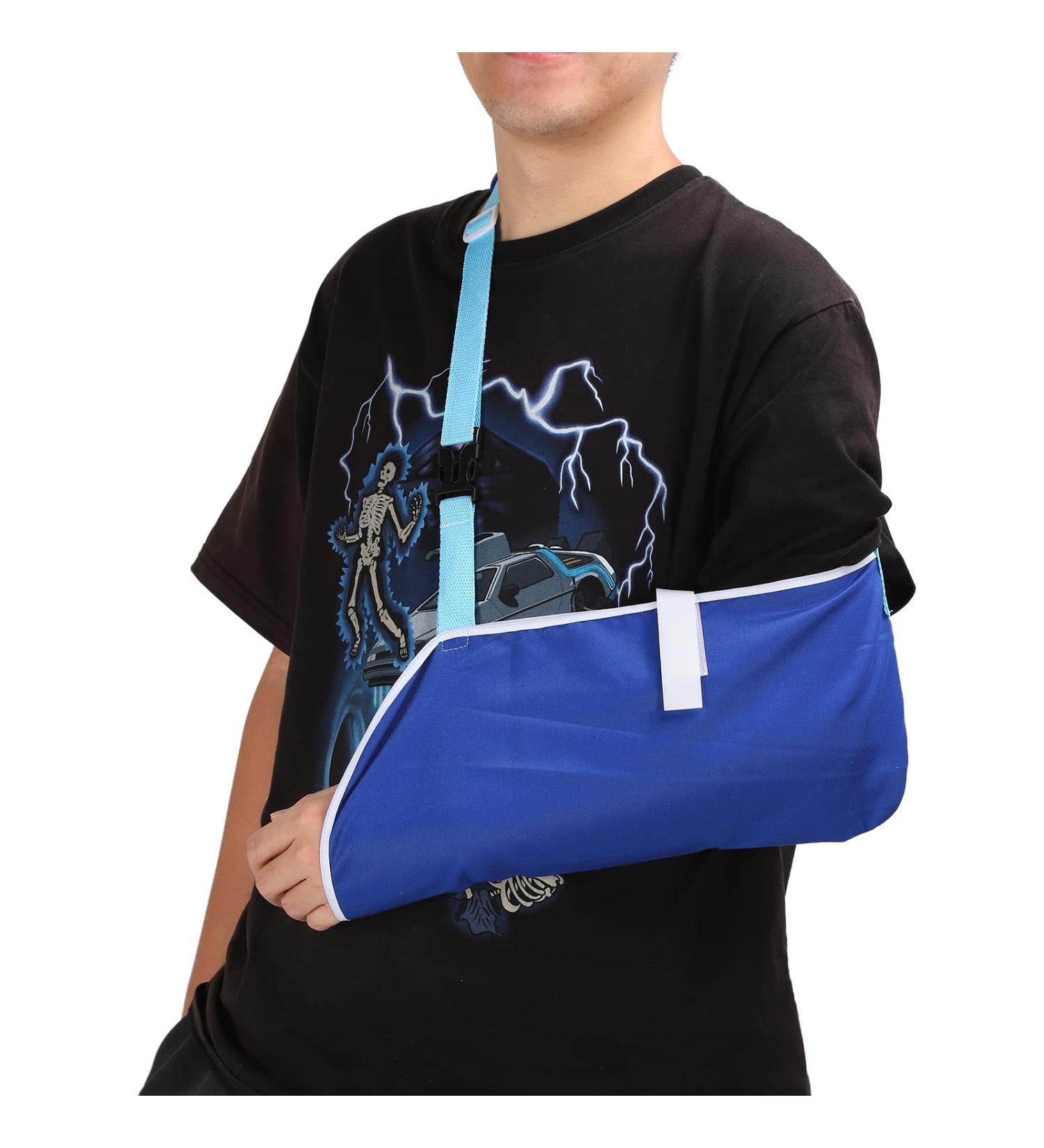 Adjustable Arm Sling - Lightweight Comfortable Shoulder Immobilizer for Luxation Injury | Prevent Slips & Removable Pad - Buy Online on GoSupps.com