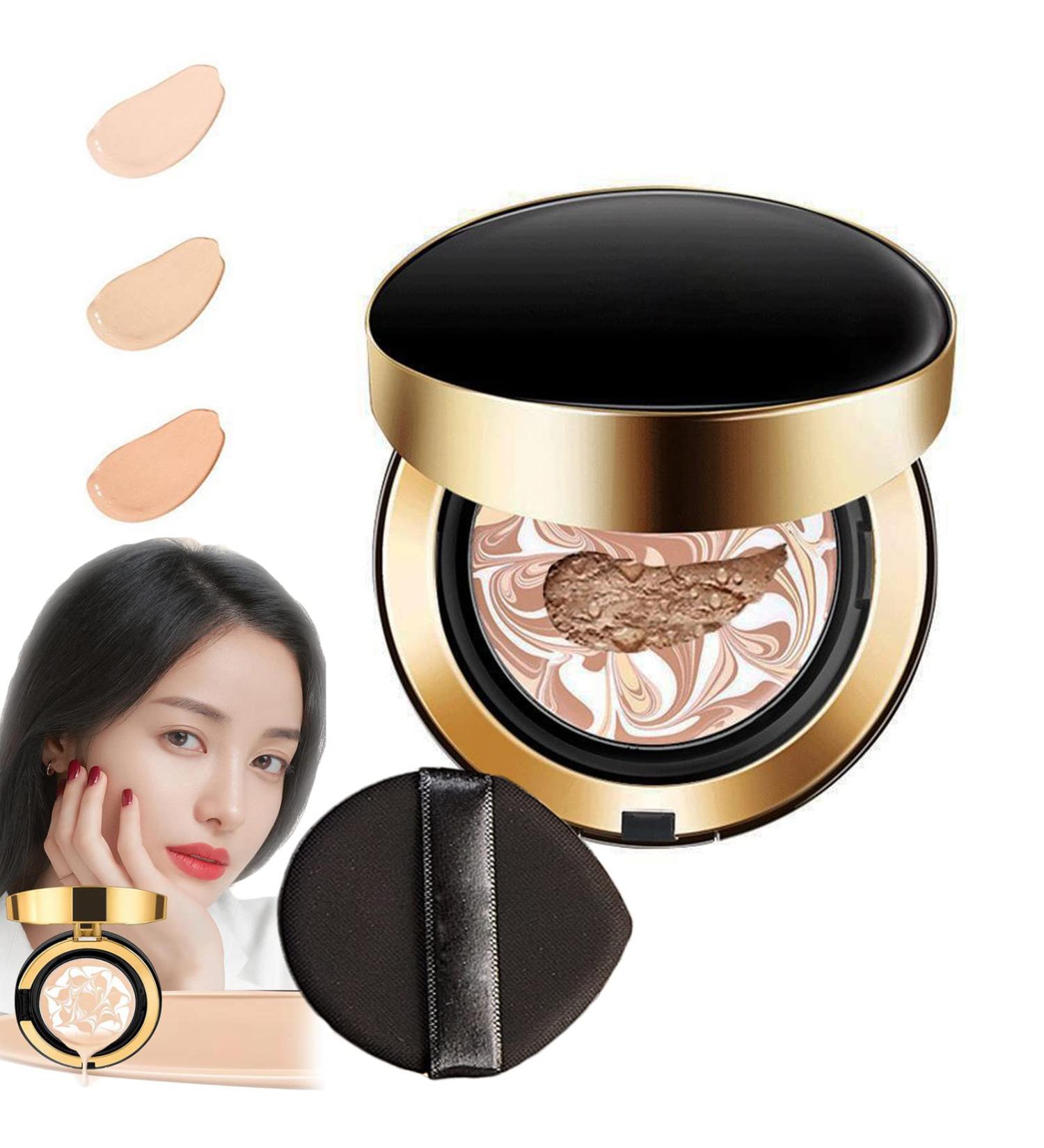 Water Bead Tricolor Latte Concealer Cushion - Moisturizing CC Cream for Even Skin Tone - Buy Online on GoSupps.com