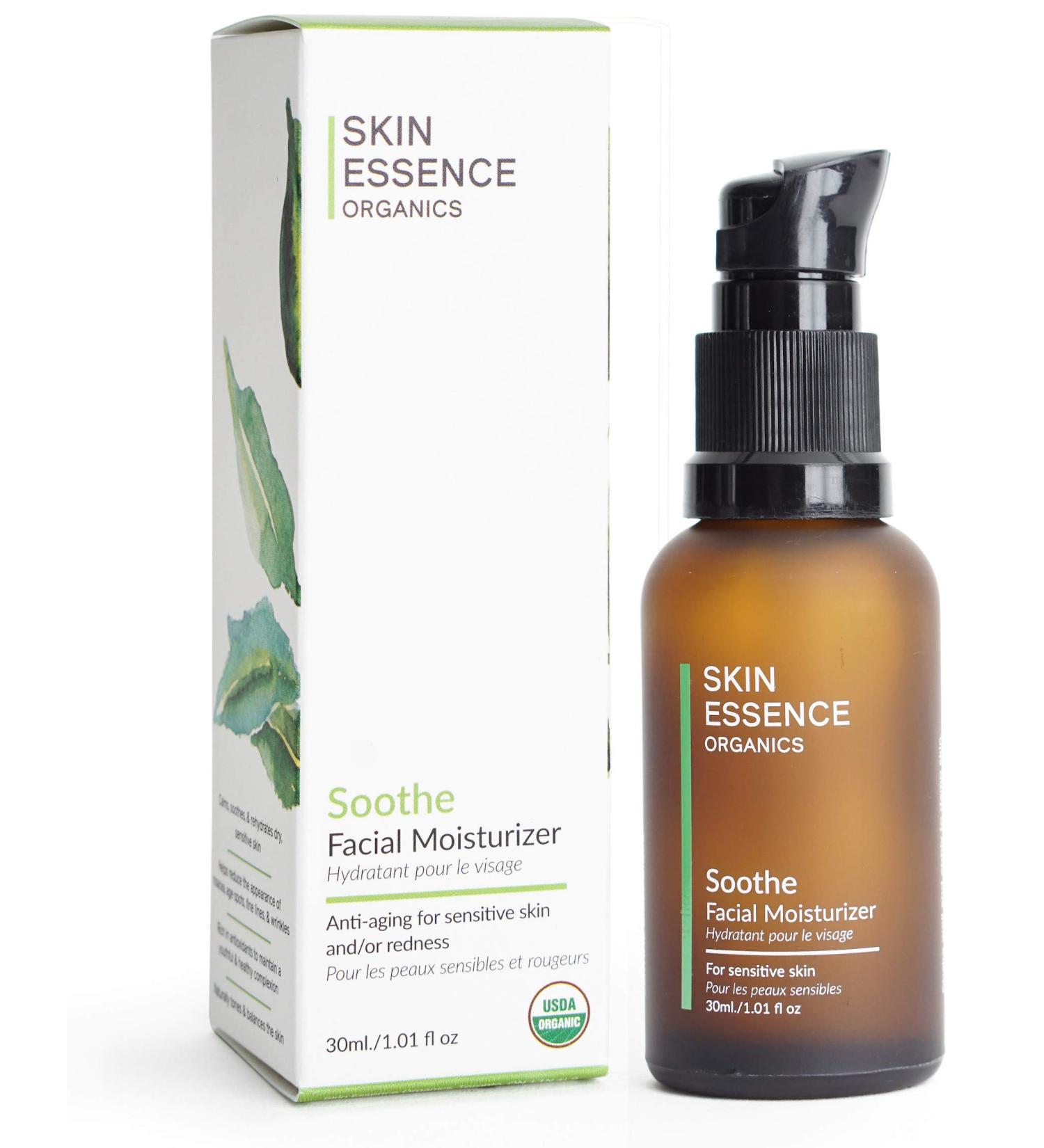 Soothe Facial Moisturizer by Skin Essence Organics - 100% Natural Certified Organic Face Oil Serum - Buy Online on GoSupps.com