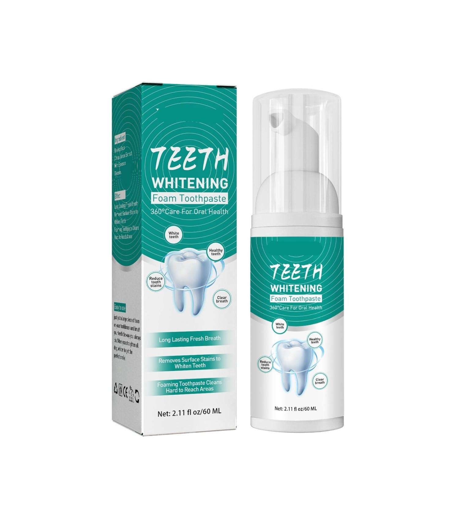 KLYso Foam Toothpaste - Fresh Breath & Teeth Whitening | Oral Hygiene Enamel-Safe Formula(3PCS) - Buy Online on GoSupps.com