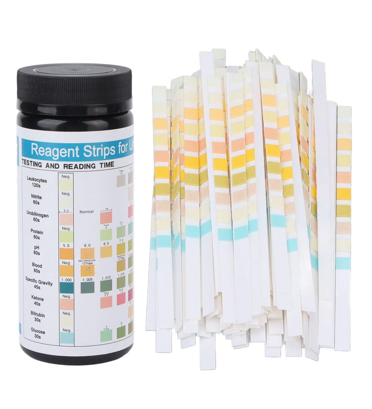 100 Urine Test Strips for UTI & Health Monitoring | 10 Indicators for Ketones pH Glucose Protein & Sugar Detection - Fast International Shipping - Buy Online on GoSupps.com
