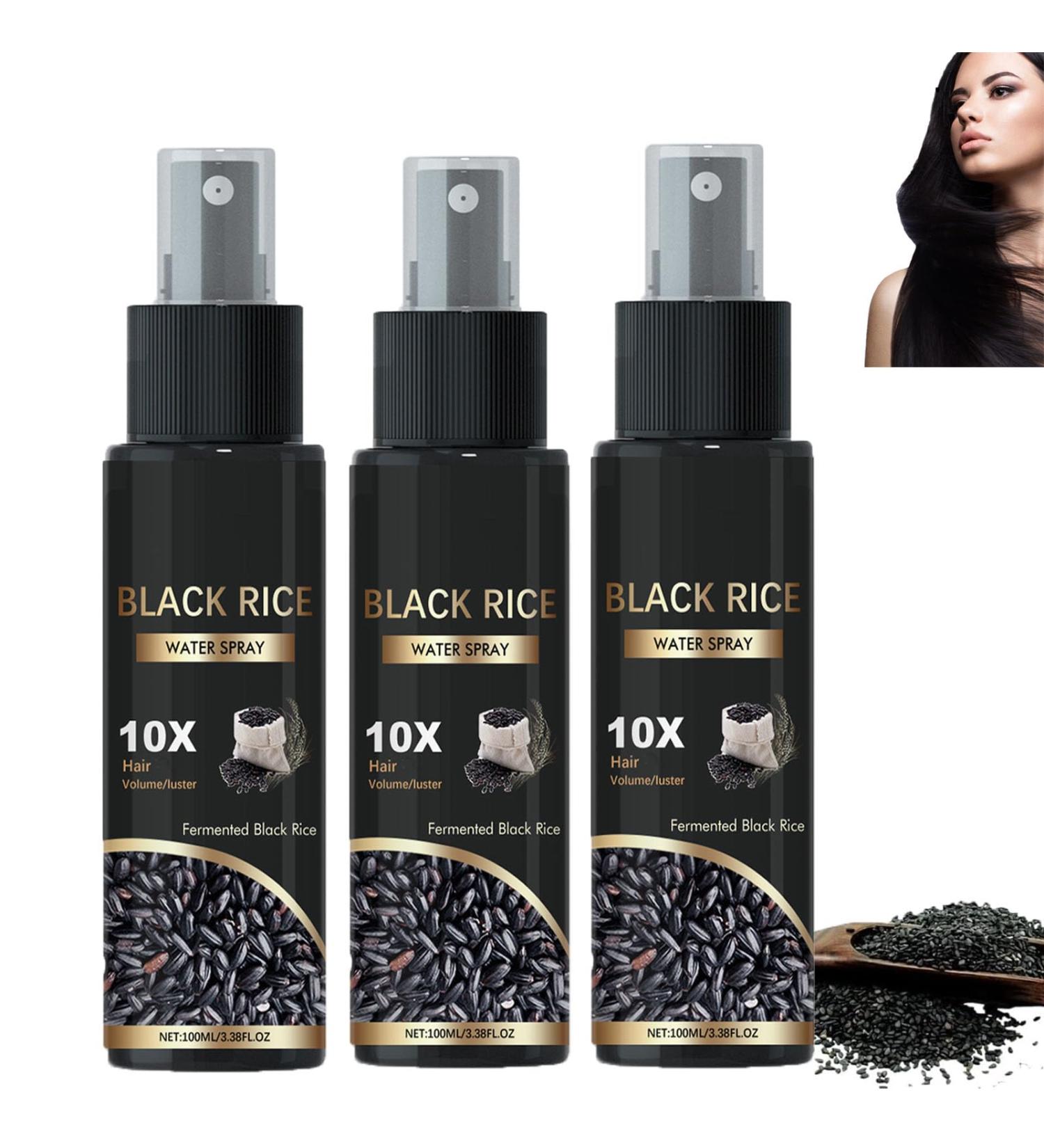 Spray de croissance capillaire l'eau de riz hydratant et revitalisant pour des cheveux plus pais et plus forts r pare les cheveux ab m s et secs r duit la chute et les frisottis (3pcs) - Buy Online on GoSupps.com