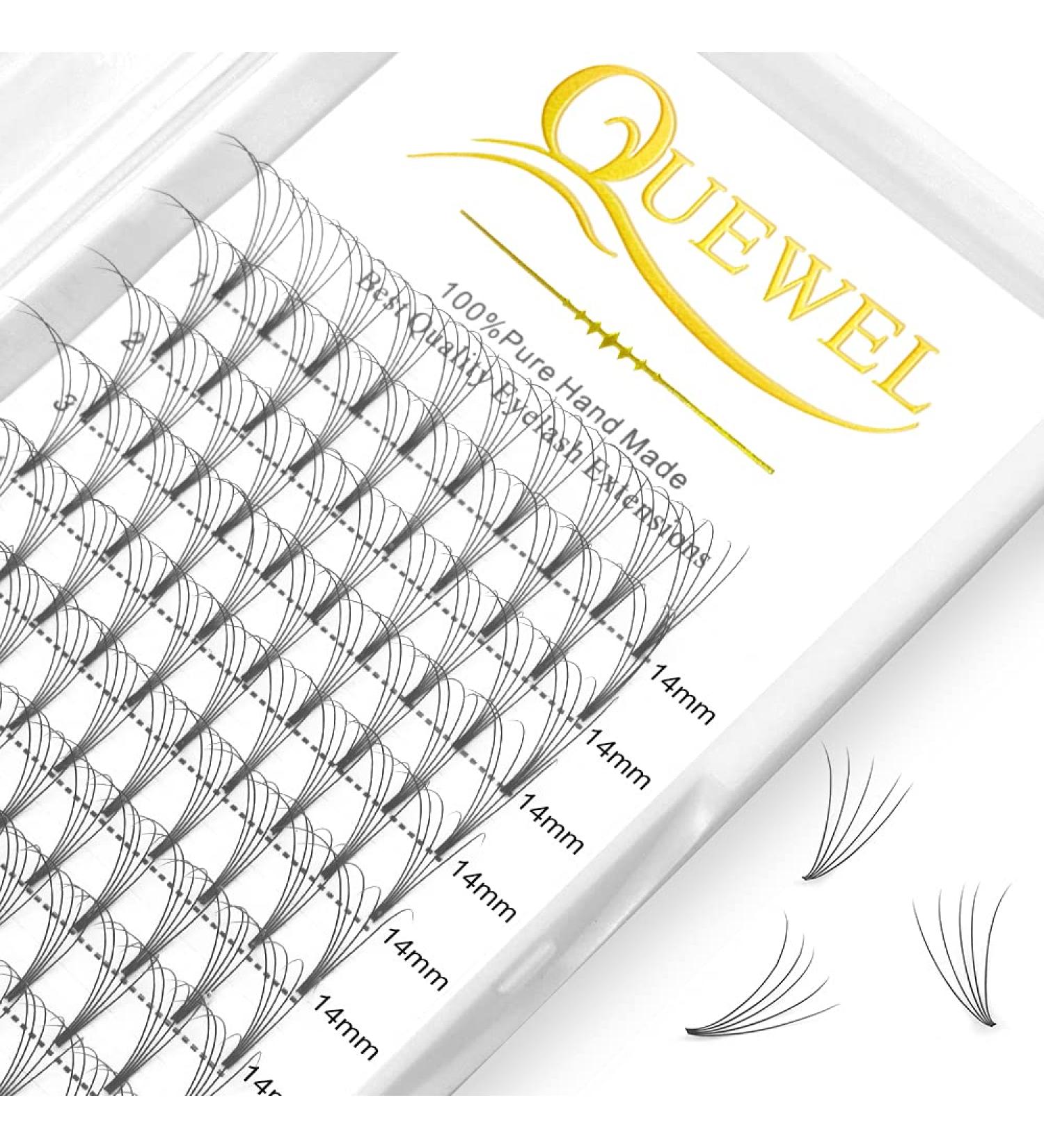 Premade Fan Volume Lash Extensions 5D 0.07D 14mm Russian Pre Made Fan Lashes | 3D 4D 5D 6D 0.07/0.10 C/D Curl 8-15mm | Long Lasting | Easy Application(5D 0.07D 14mm) - Buy Online on GoSupps.com