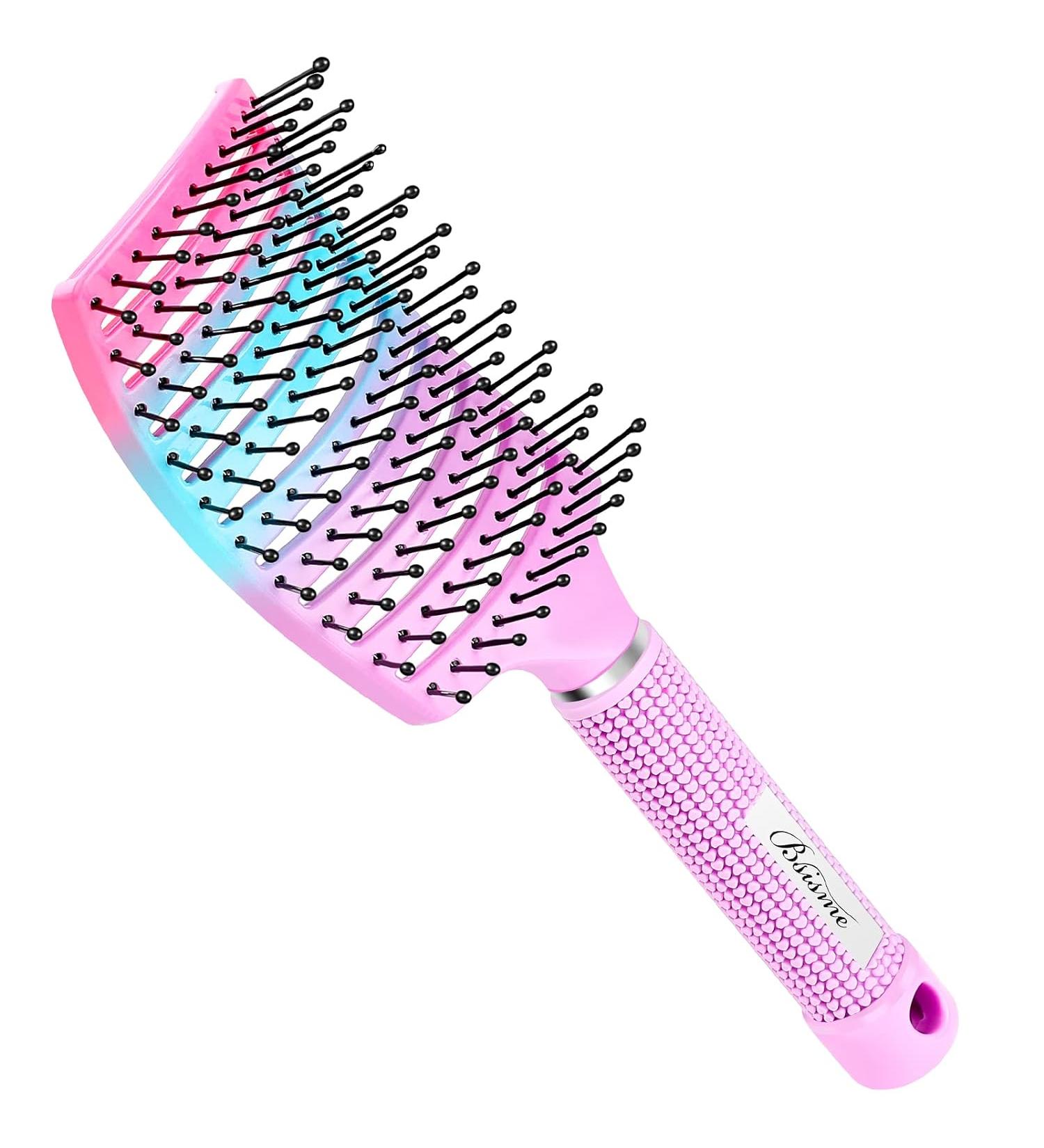Curved Vented Hair Brush for Faster Blow-Drying - Professional Styling Brush for Women & Men  Ideal for Wet or Dry Hair - Buy Online on GoSupps.com