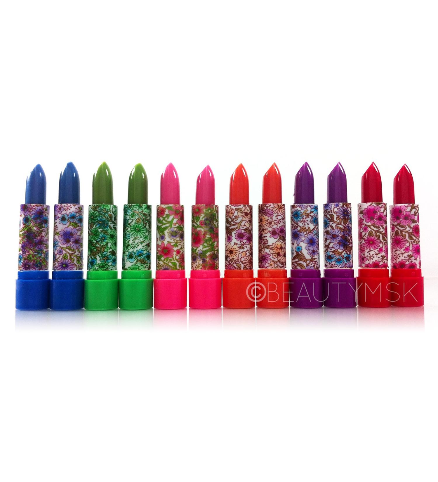 12pc Amuse Mood Lipstick with Vitamin E & Aloe Vera 0.12fl. Oz