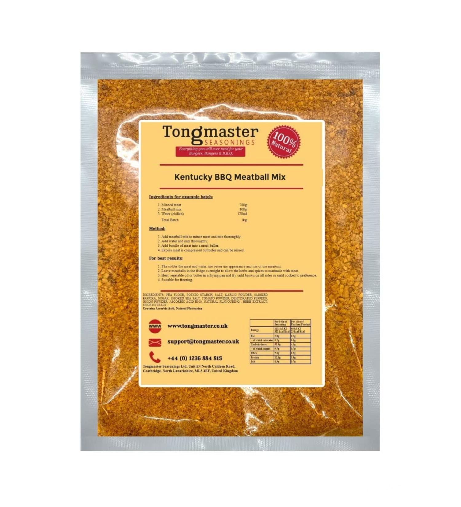 Kentucky BBQ Meatball Mix - 200g (Gluten Free)