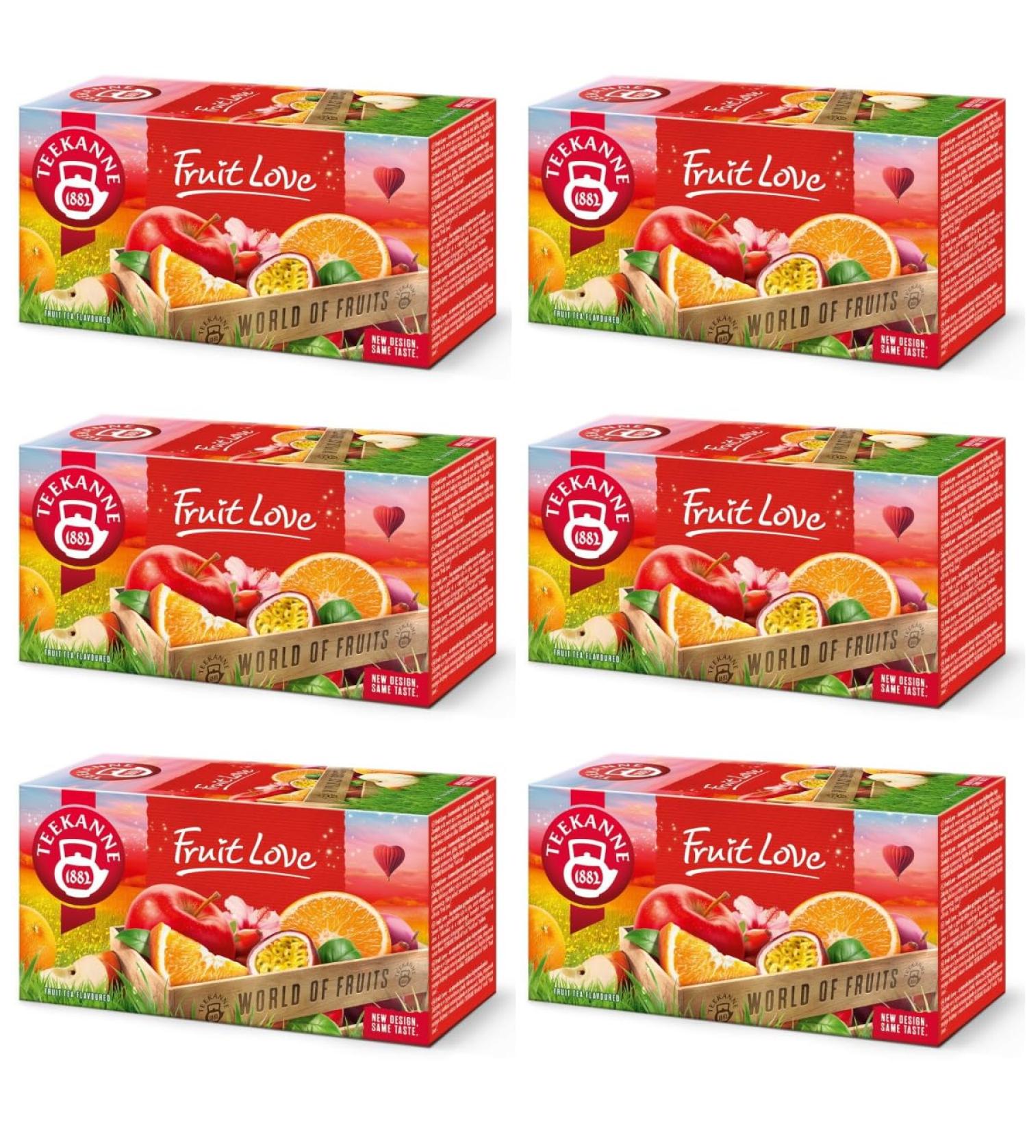 DEKOND TEEKANNE - Fruit Love Tea - Multi-fruit flavored fruit teas - 6 x 20 tea bags - Buy Online on GoSupps.com