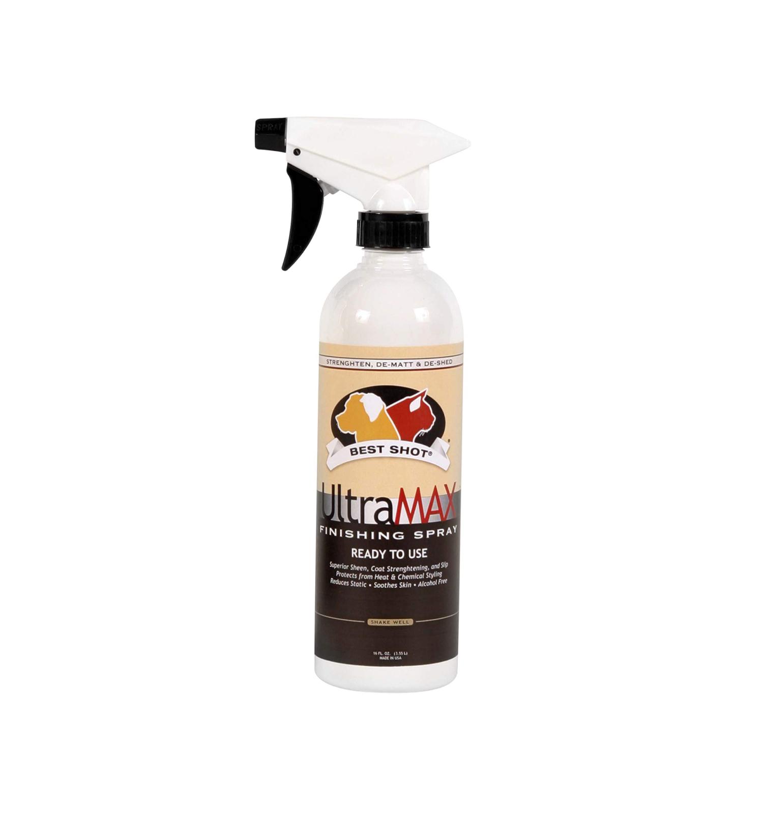 Best Shot Pet UltraMax Pro Finishing Spray 17oz - Professional Grooming Formula - Buy Online on GoSupps.com
