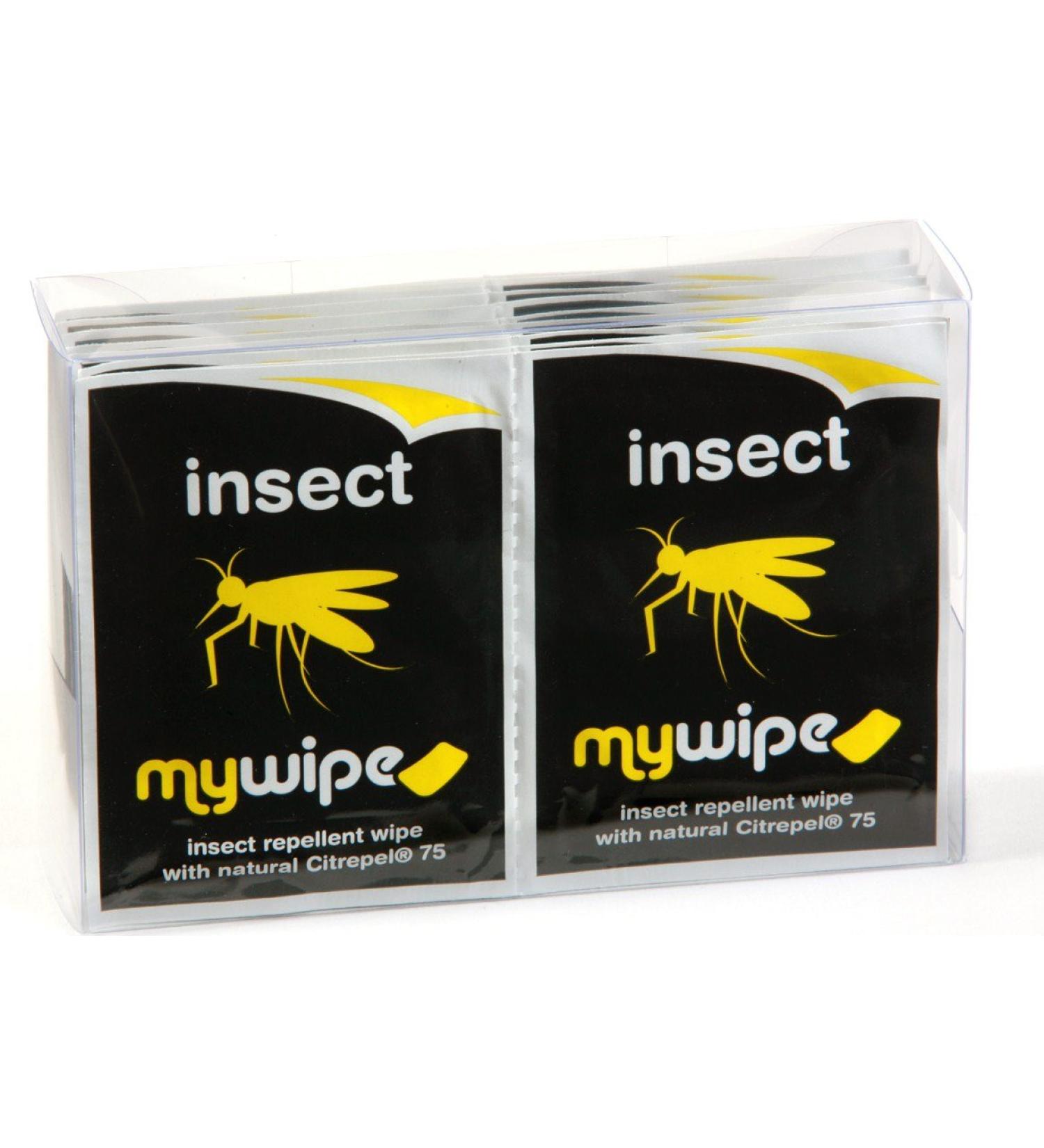 MYWIPE Natural Citrepel 75 Insect Repellent Wipes - DEET Free Formula (20 Count) - Buy Online on GoSupps.com