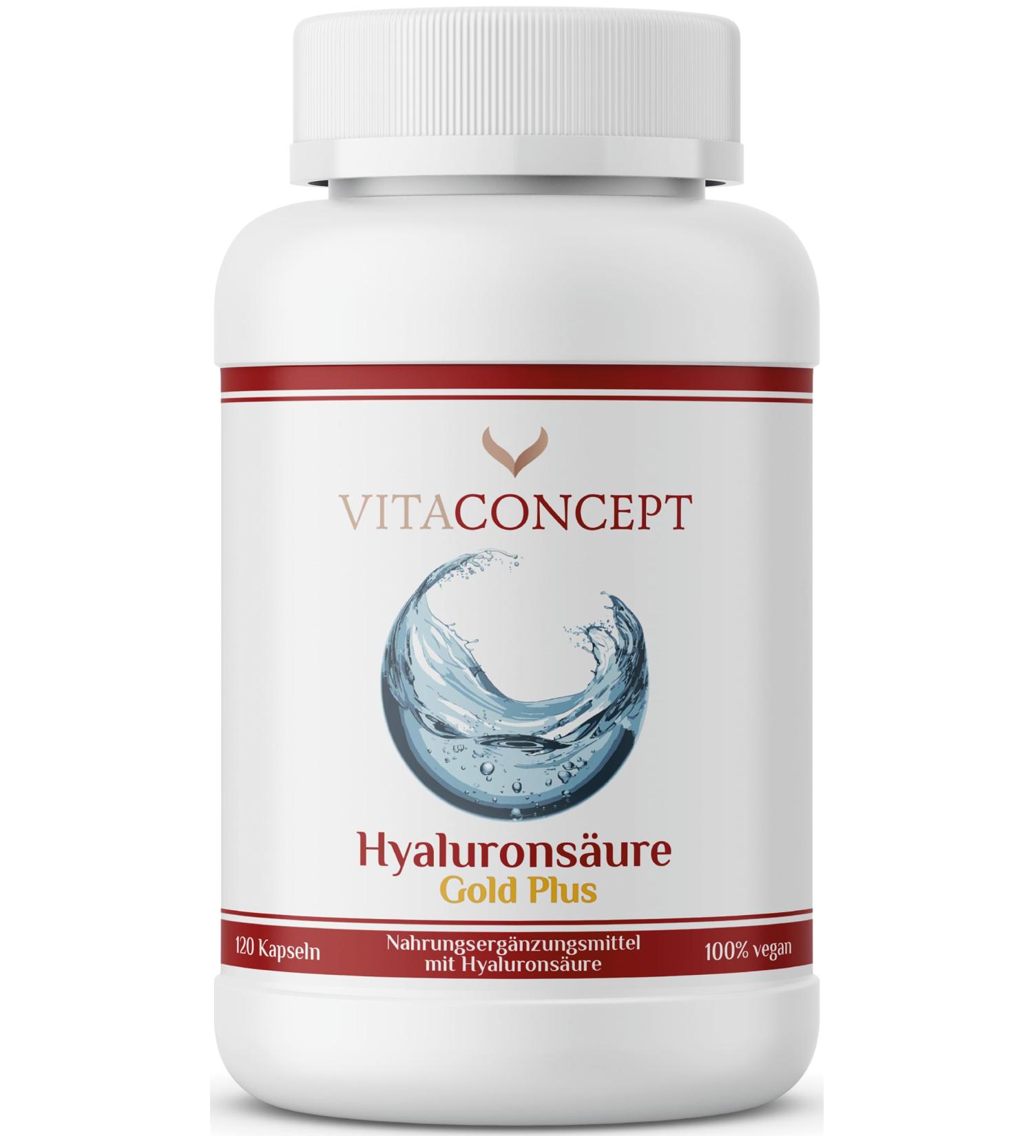 Vitaconcept i Hyaluronic Acid Capsules - 120 Vegan Capsules 400mg High Dose 500-700 KDA Lab Tested Made in Germany - 4 Month Supply - Buy Online on GoSupps.com