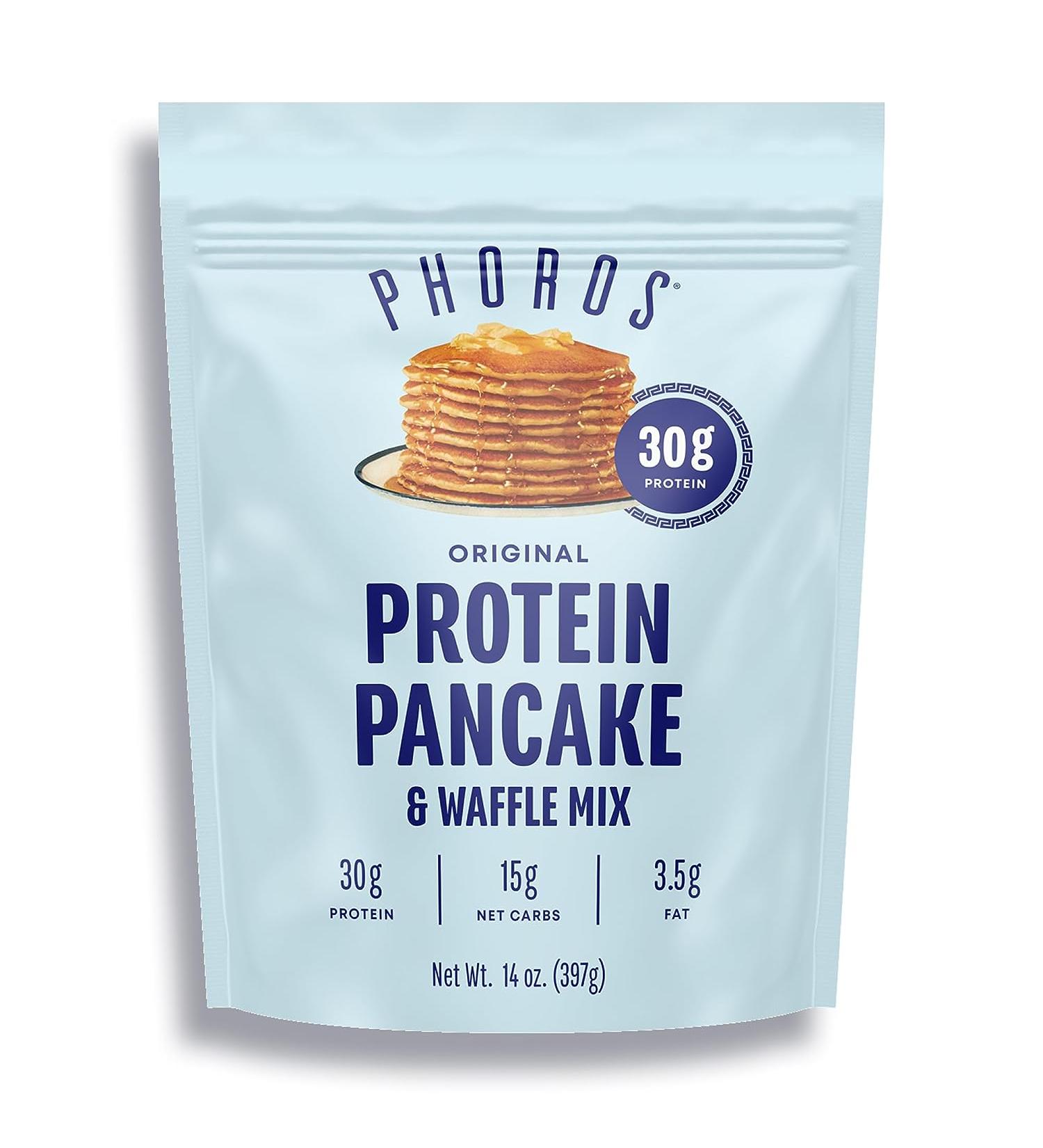 Phoros Nutrition Protein Pancake & Waffle Mix - 30g Whey Protein, Low Carb, High Protein, Keto-Friendly - Just Add Water (Original) - Buy Online on GoSupps.com