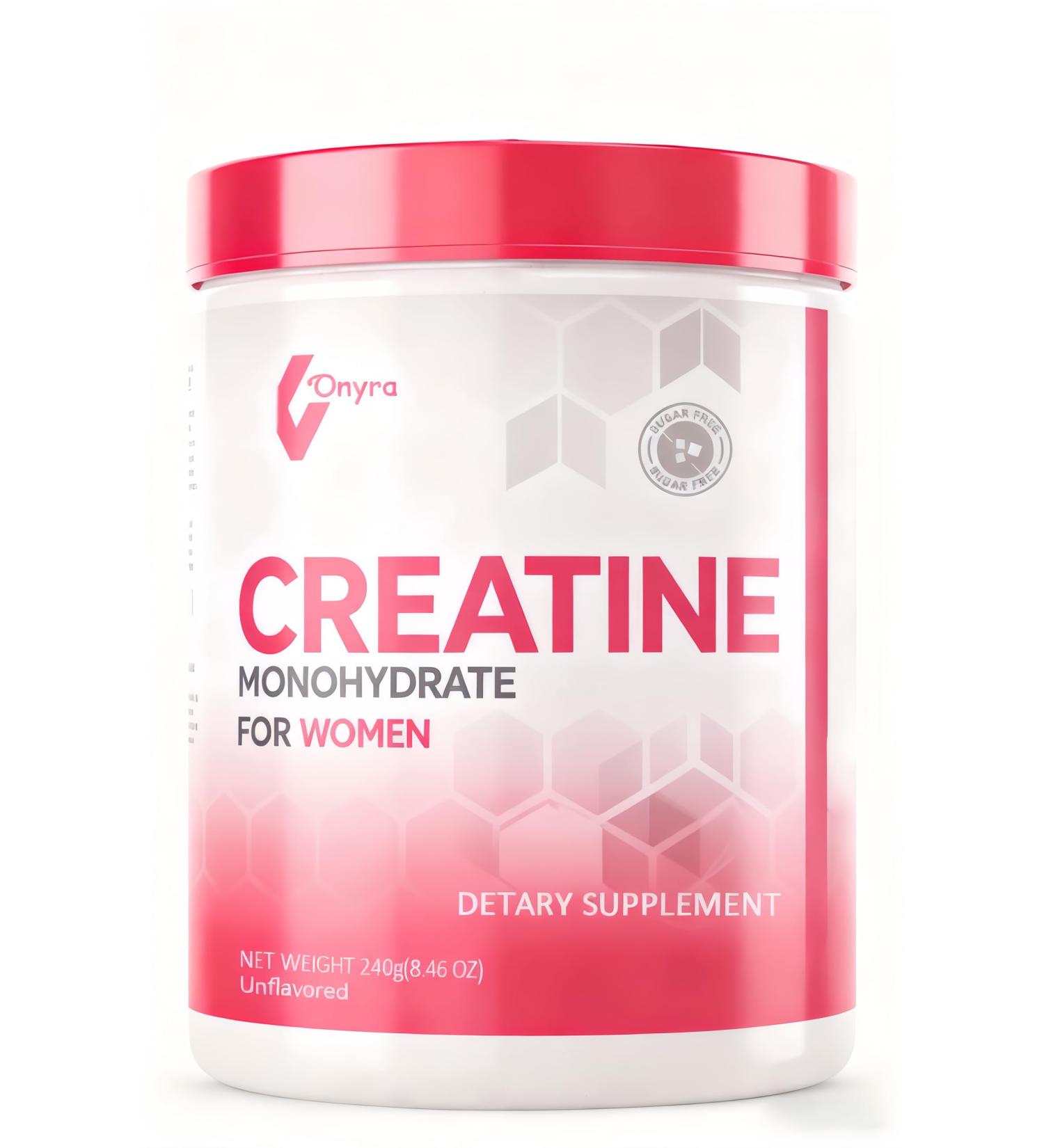 Creatine Monohydrate Powder for Women | 5000mg Creatine with 2000mg Collagen & 1g BCAA | Muscle Health Workday Energy & Exercise Recovery Support 30 Servings - Buy Online on GoSupps.com