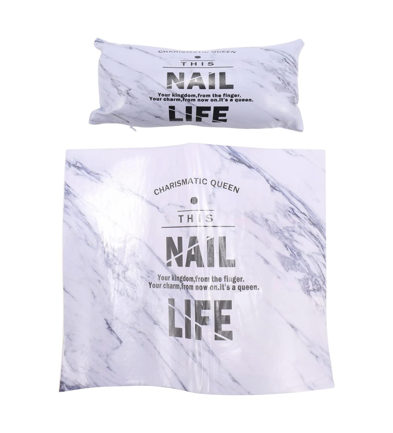 ISTOVO Marble Stylish Fashion Nail Art Hand Rest Cushion Soft Sponge PU Leather Pillow Holder Armrests Mat Pad Nails Manicure Salon Tools - Buy Online on GoSupps.com