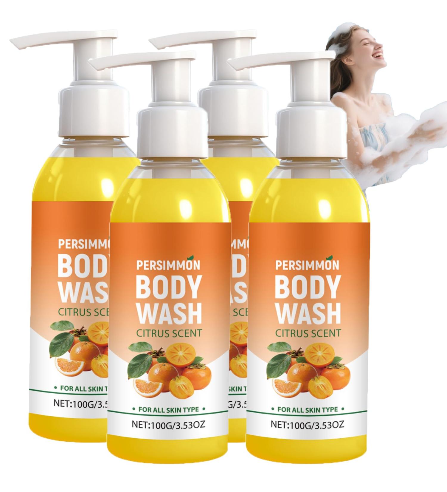  XINRAN Set of 4 anti-odor body shower gels khaki shower gel gentle moisturizing soap against urine odor for seniors deodorizing soap for underarms intimate area bikini area odor of - Buy Online on GoSupps.com