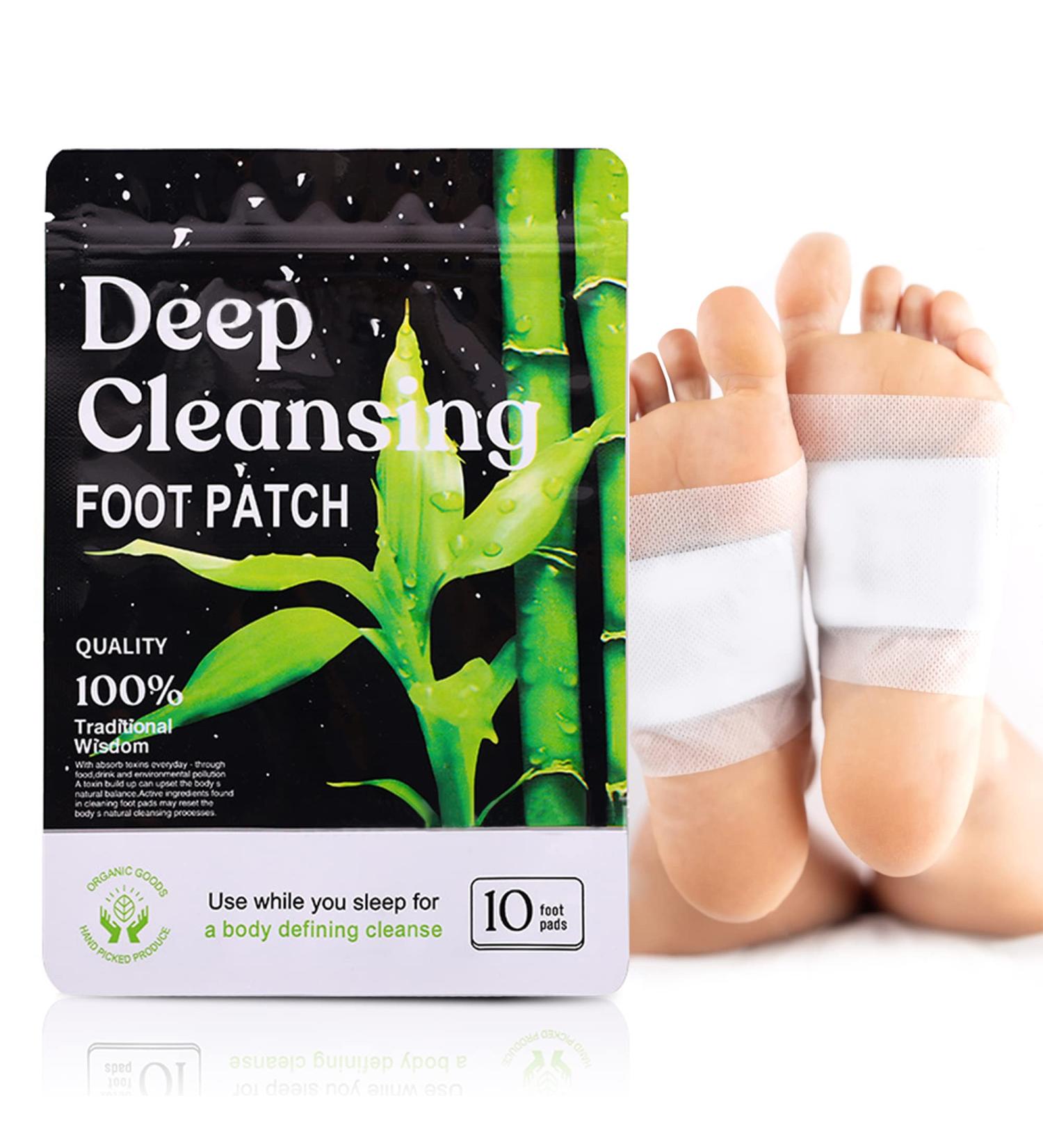 Ginger Deep Cleansing Foot Pads - 10 All Natural Premium Ingredients for Ultimate Foot Care - Buy Online on GoSupps.com
