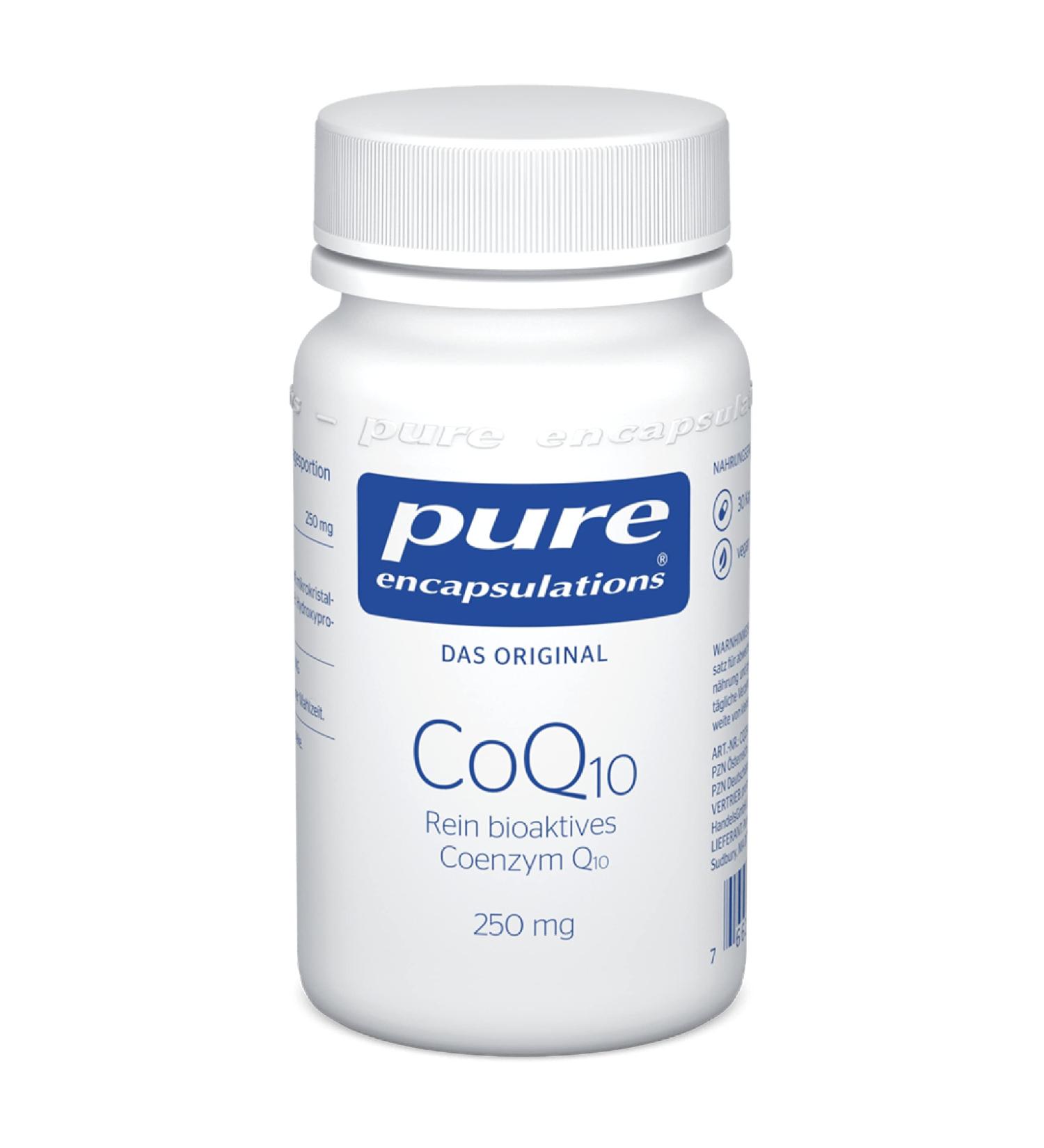 Pure Encapsulations CoQ10 250mg | Biologically Active Coenzyme Q10 - 30 Capsules for Heart Health & Energy Support - International Shipping Available - Buy Online on GoSupps.com