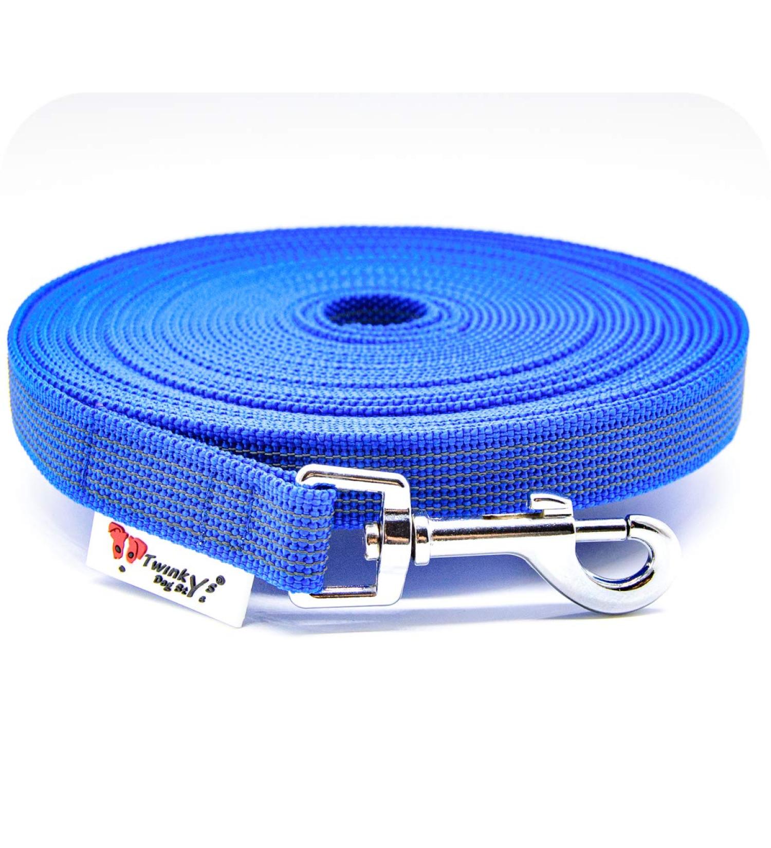 Twinkys Dog Style Tow Leash - 35m Blue - 20mm Wide for Dogs up to 50kg - Made in Germany - No Hand Loop - Buy Online on GoSupps.com