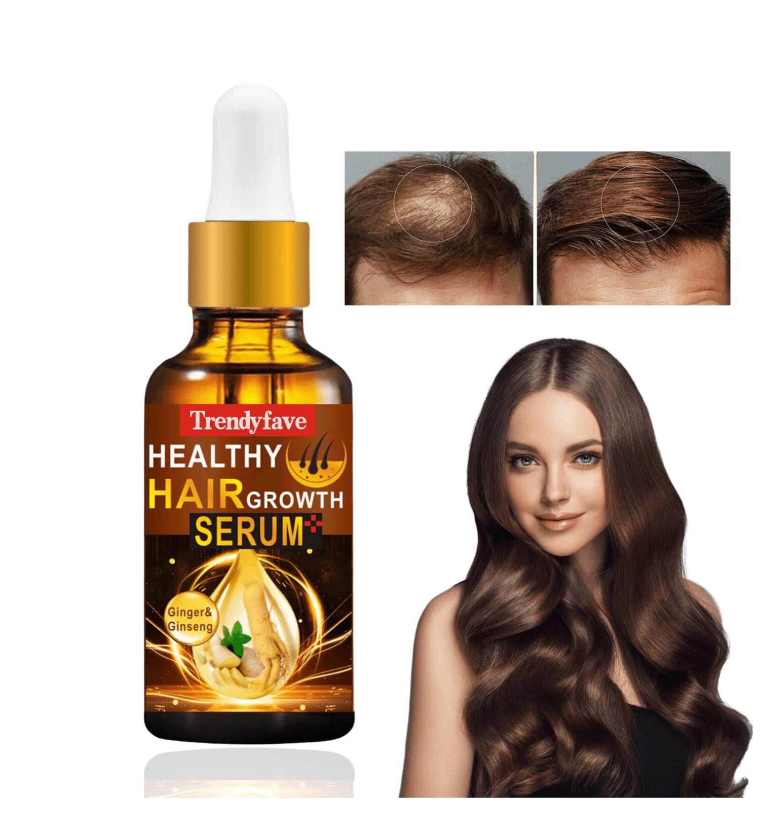 Trendyfave Hair Growth Oil Ginger Hair Growth Serum Anti Hair Loss Essence Hair Oil for Dry Damaged Hair Biotin Hair Serum for Hair Growth for Fast Hair Growth Nourishing Scalp for All Hair Types - Buy Online on GoSupps.com