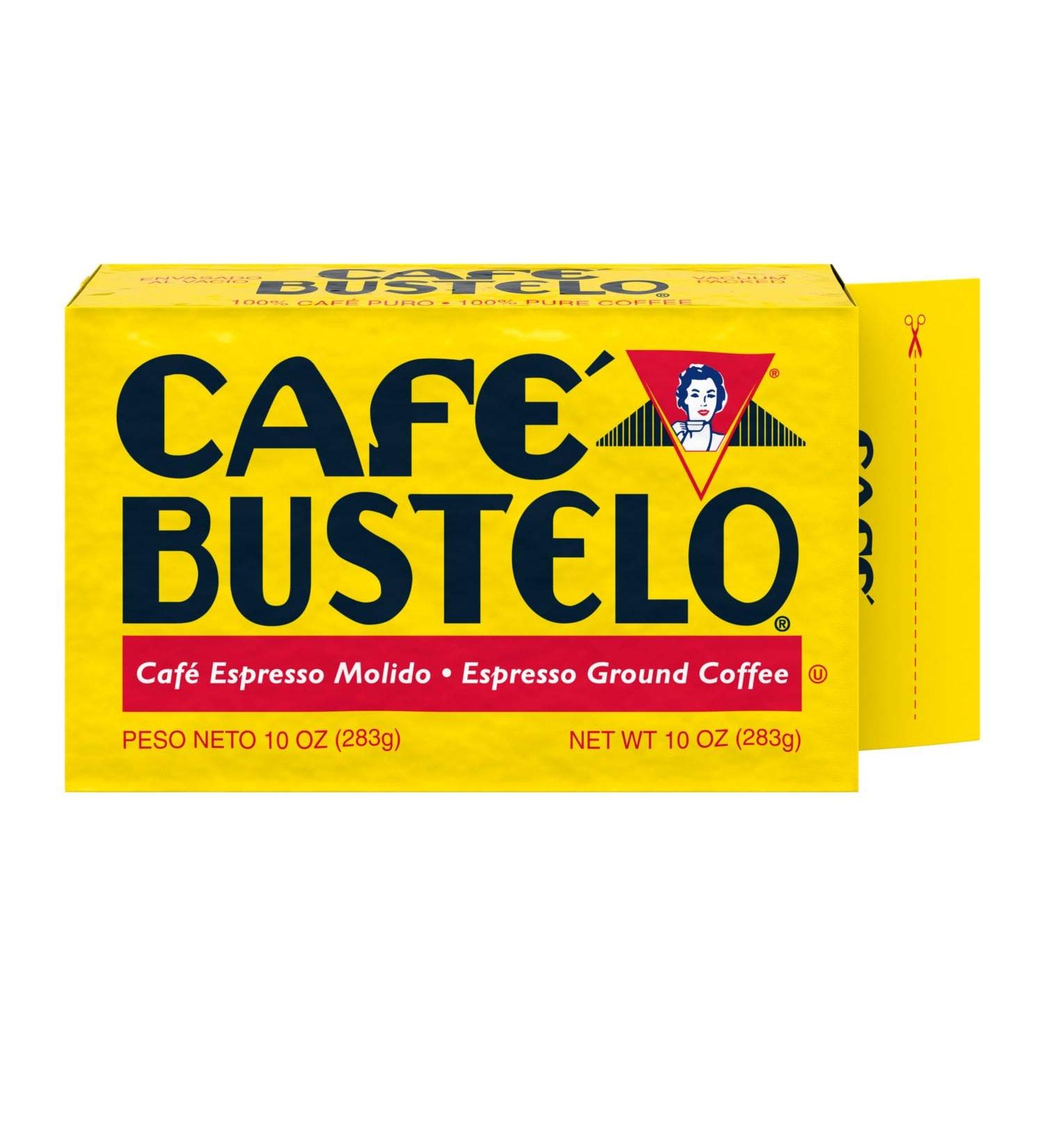 Cafe Bustelo Espresso Ground Coffee 10 oz - Bold Flavor & Rich Aroma - Buy Online on GoSupps.com