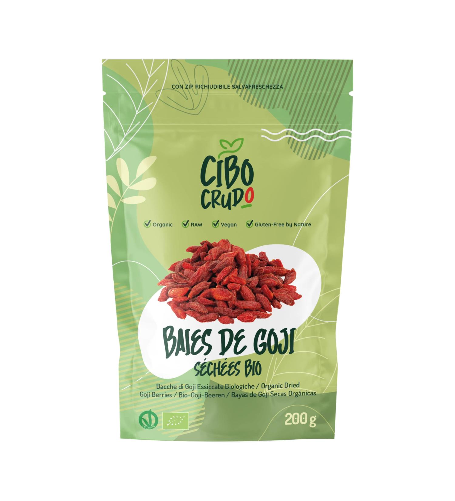 Organic Goji Berry from Tibet - 200 gr. Organic Sun-dried Goji Berries without Additives and Sulphurates. Dry Fruit Rich in Vitamins Energy and Antioxidant. Goji Berries Raw and Organic. - Buy Online on GoSupps.com