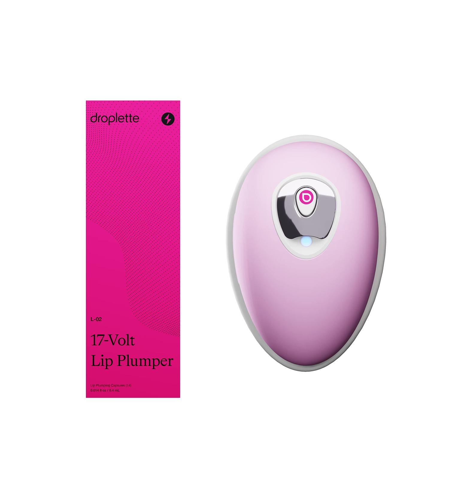 Droplette 17-Volt Lip Plumper Starter Set - Peony Pink | Plump, Hydrate, and Enhance your Lips - Buy Online on GoSupps.com